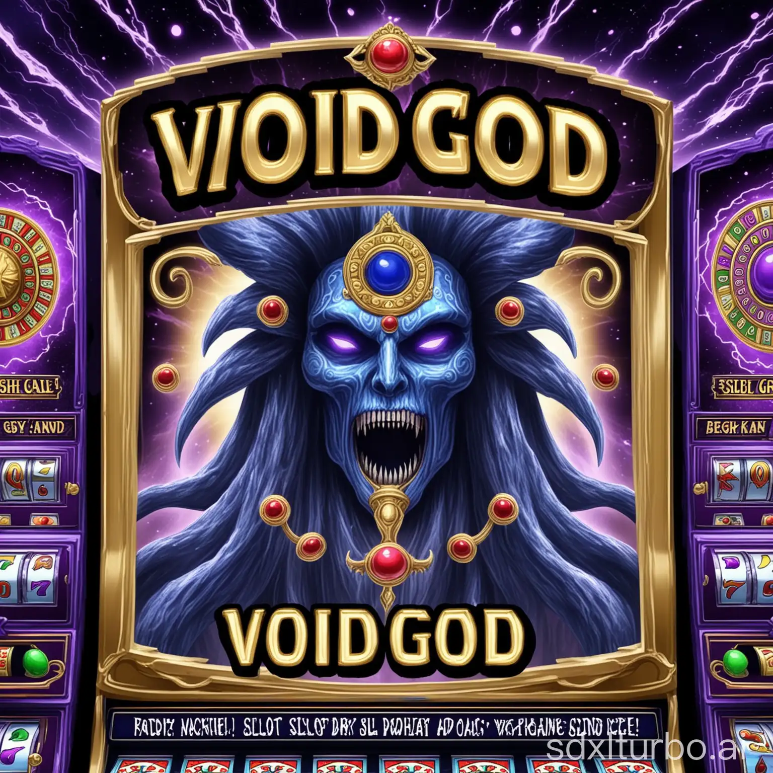 Mystical-Slot-Machine-in-the-Celestial-Void-Online-Gaming-Advertisement