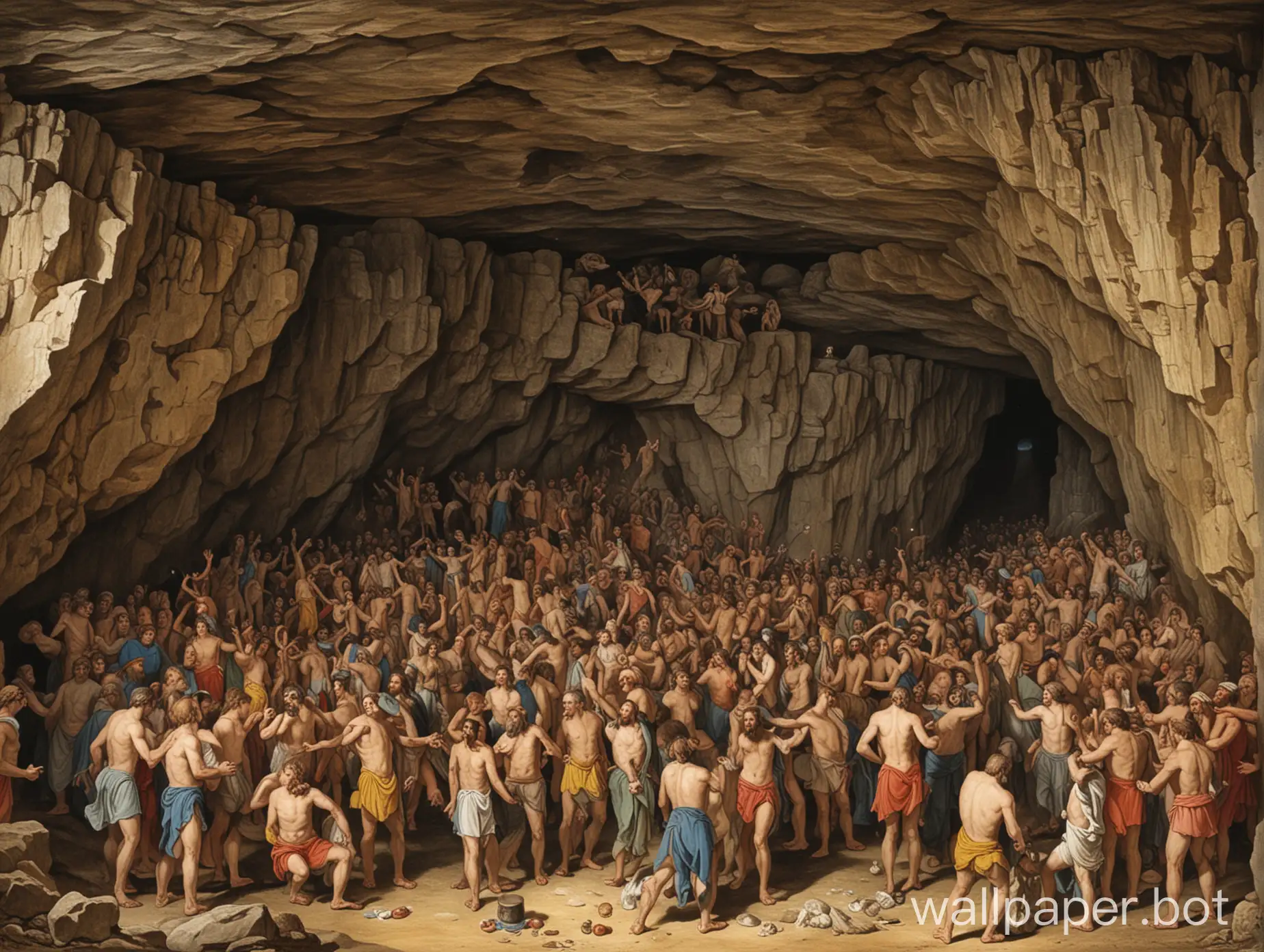 Gathering-of-Philosophers-Revelry-in-Platos-Cave