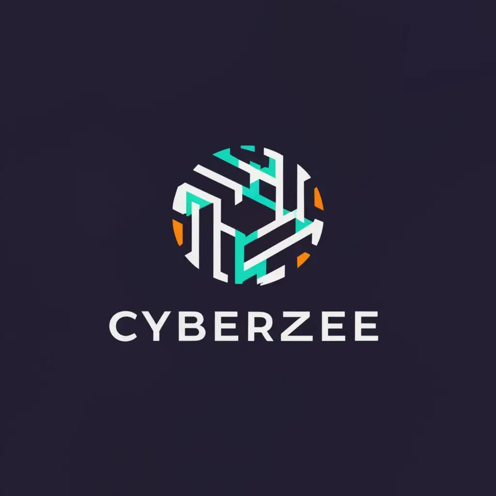 a logo design,with the text "CYBERZEE", main symbol:A Cycle,Moderate,be used in Technology industry,clear background