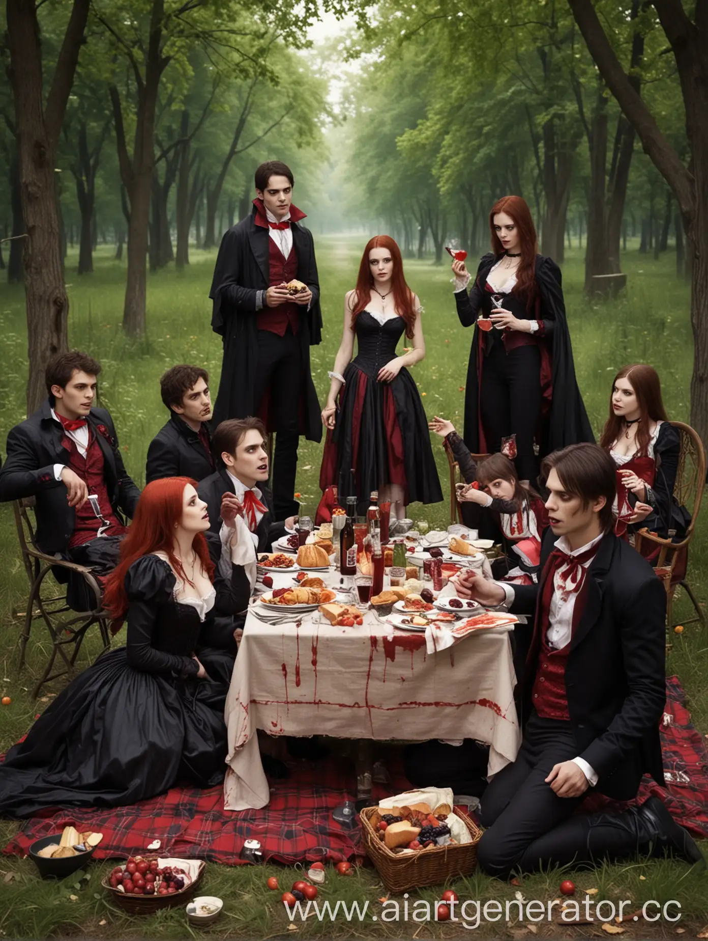 Whimsical-Vampire-Picnic-A-Playful-Gathering-of-Fangs-and-Fun