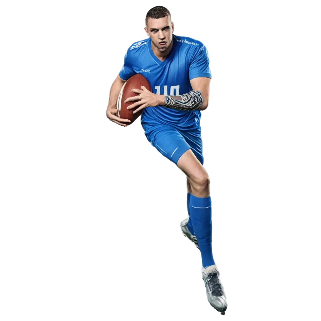 HighQuality-PNG-Image-of-a-Football-Player-in-Blue-Design-Striking-Football