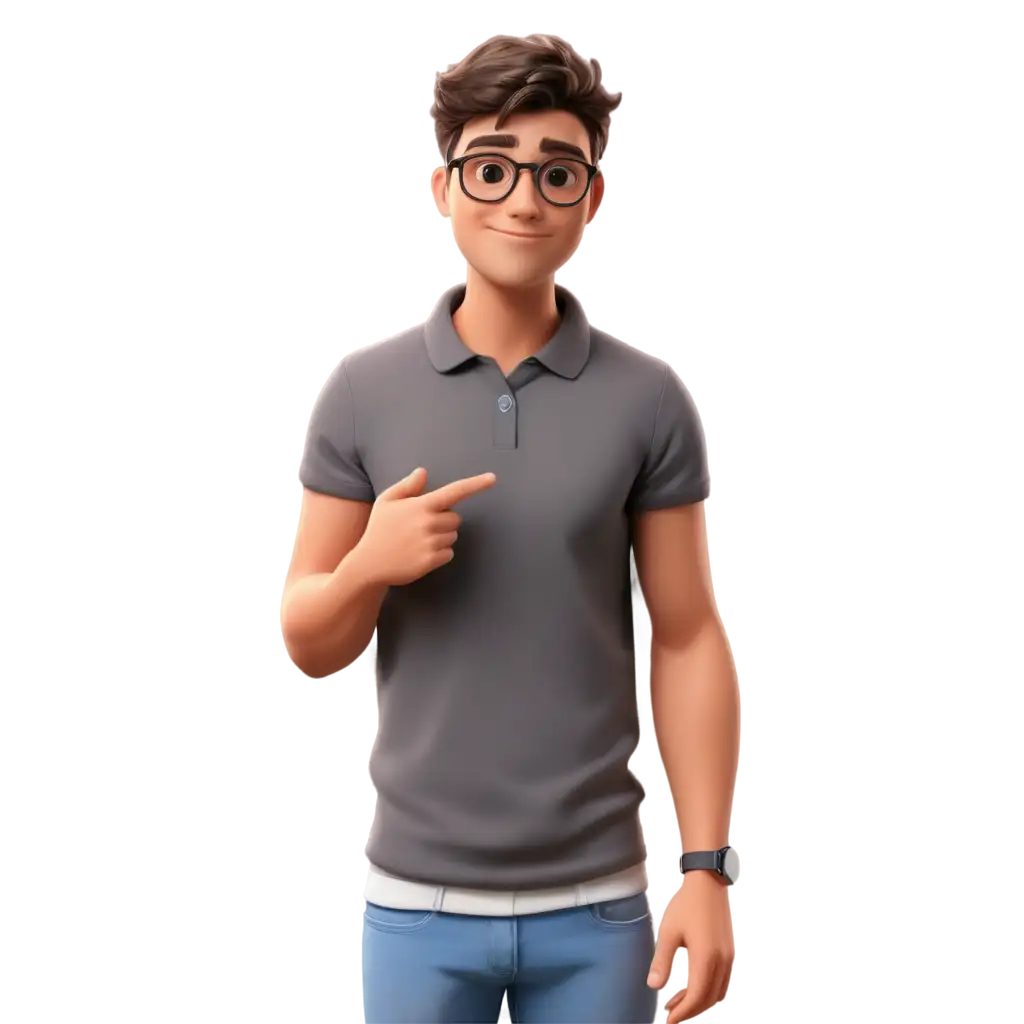 Adorable-3D-Tuckedin-Shirt-Guy-Captivating-PNG-Image-for-Diverse-Online-Content