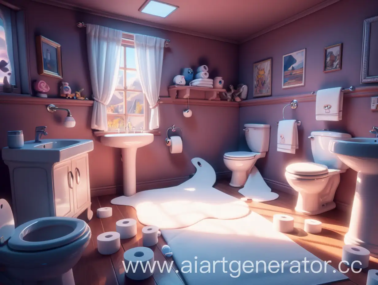 Whimsical-Toilet-Paper-World-Cozy-and-Mystical-Digital-Painting-with-Unreal-5-and-Daz