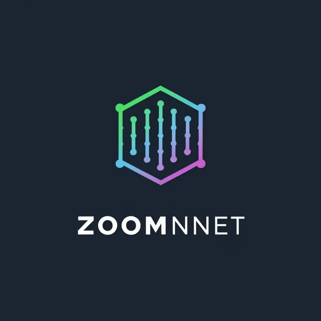 a logo design,with the text 'ZoomNet', main symbol:ZN,Moderate, be used in Technology industry, clear background