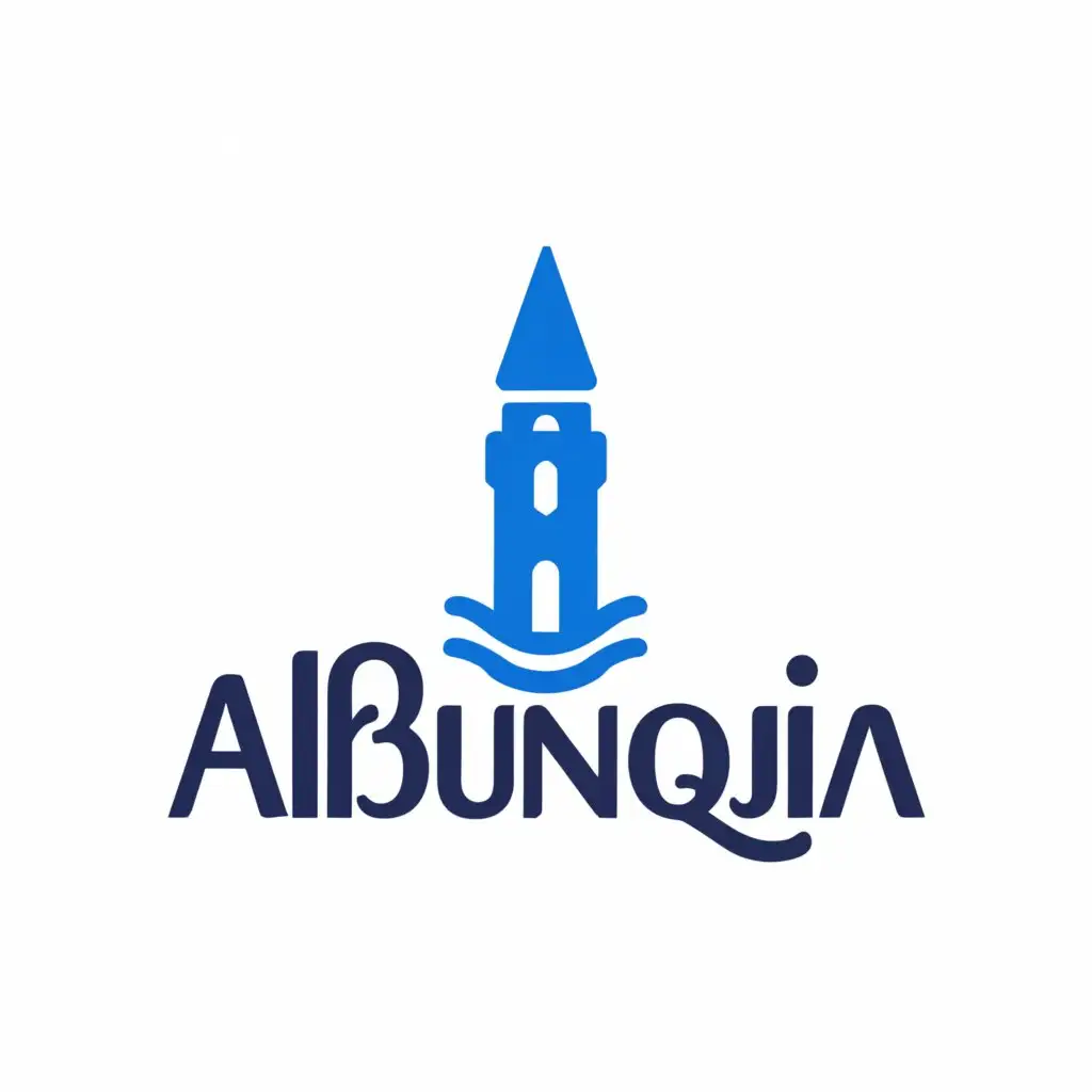 a logo design,with the text "ALBUNDUQIA", main symbol:Venice tower,Moderate,be used in Others industry,clear background