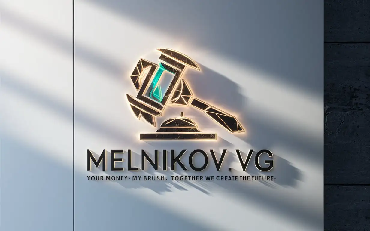 Futuristic-Luminescent-Logo-Design-for-MelnikovVG-Business