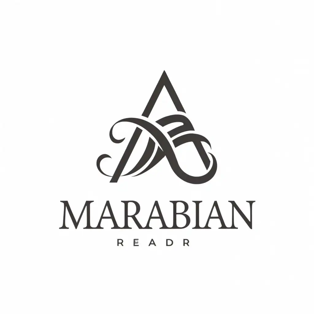 a logo design,with the text "Marabian Reader", main symbol:M,Moderate,be used in Education industry,clear background