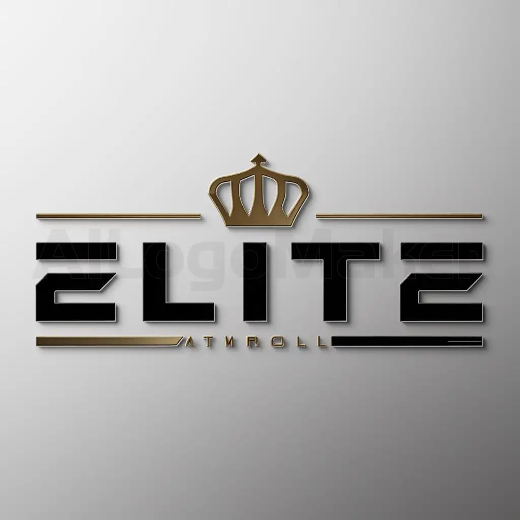 a logo design,with the text "Elite", main symbol:King,Moderate,be used in Automotive industry,clear background