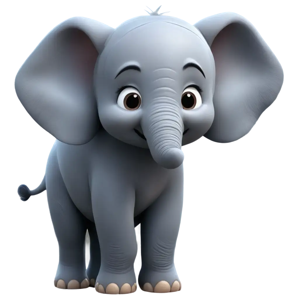 Adorable-Cartoon-Elephant-PNG-Captivating-Illustration-for-Various-Projects