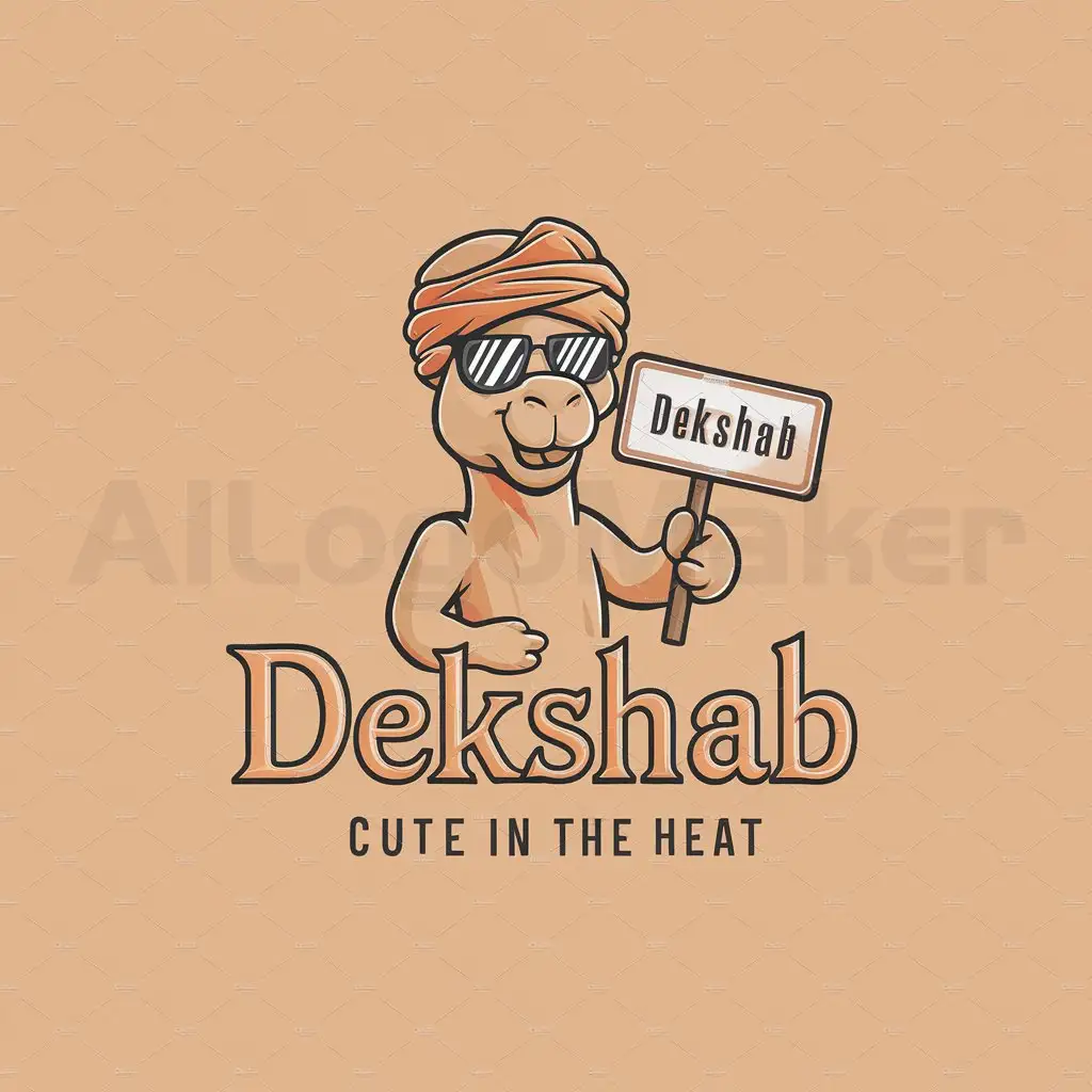 a logo design,with the text "DekShab", main symbol:Create a logo for Dekshab. I need it to be cute in the heat.,Moderate,clear background