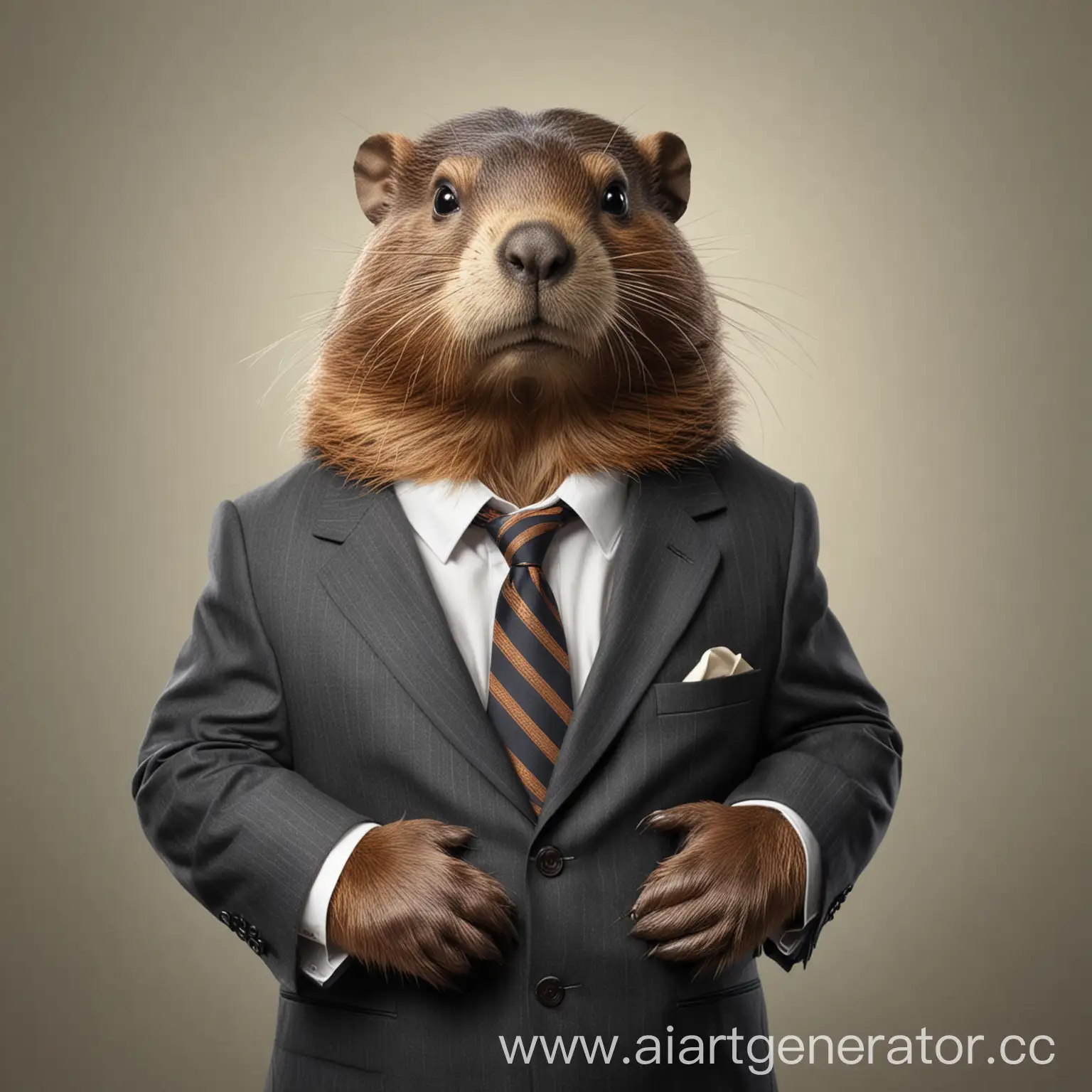 Professional-Beaver-in-Business-Suit-Illustration