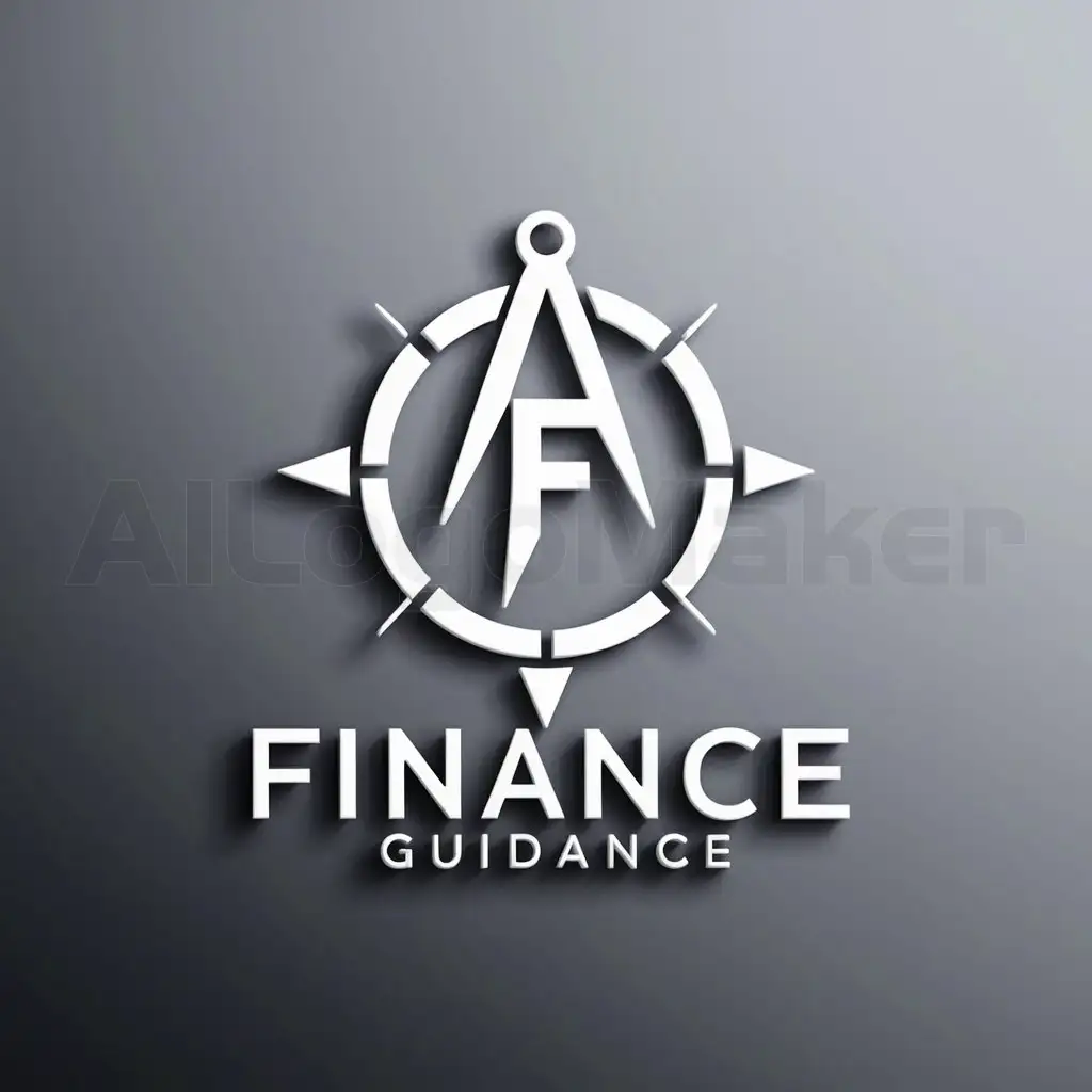 a logo design,with the text "finance", main symbol:Money compass with  F in center,Minimalistic,be used in Finance industry,clear background