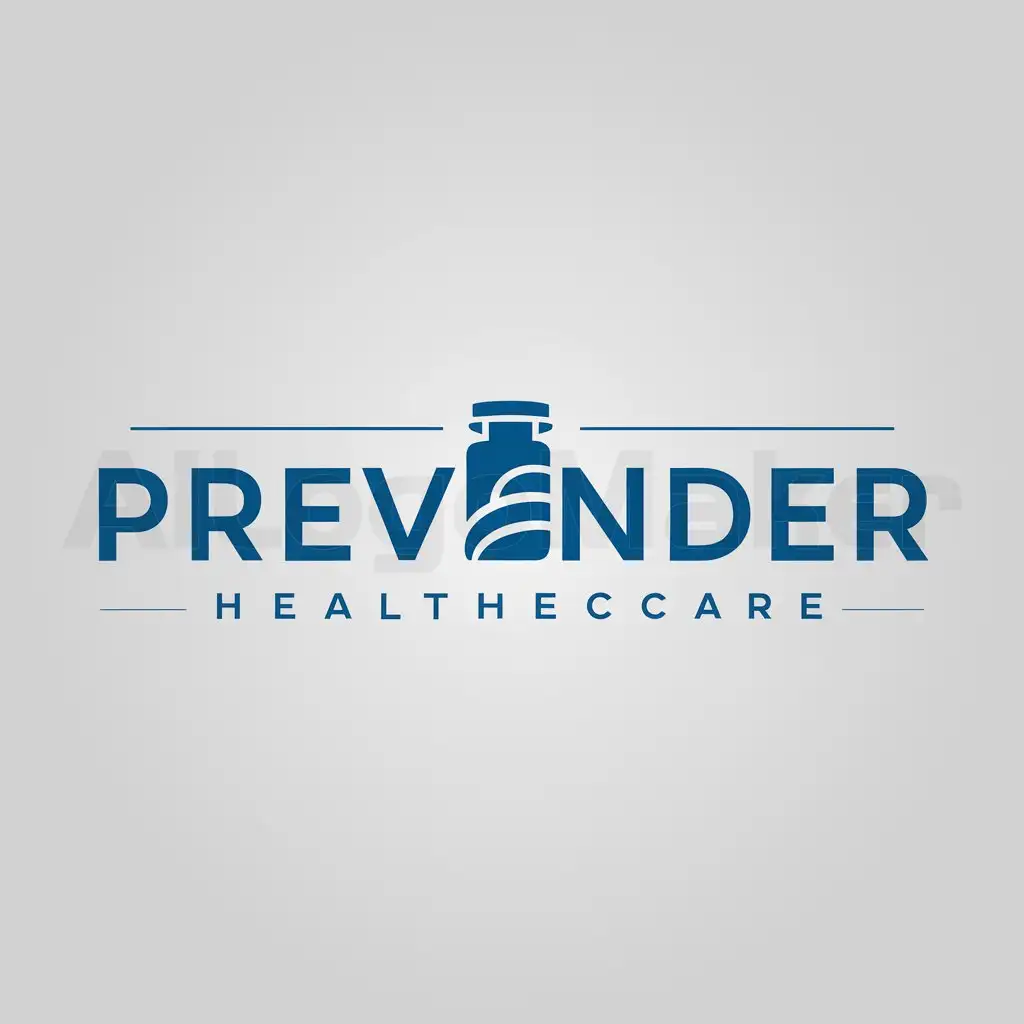 a logo design,with the text "Prevender", main symbol:medicine,Minimalistic,be used in healtcare industry,clear background