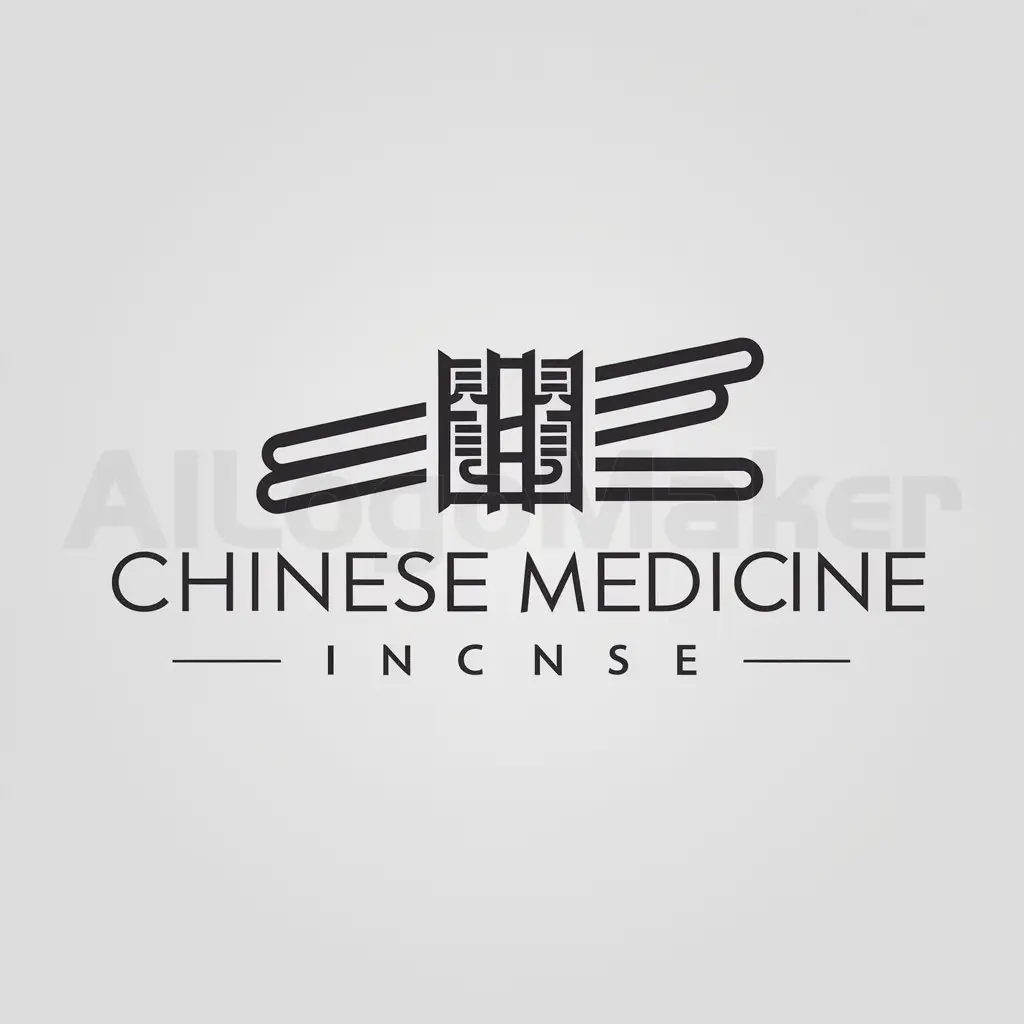 a logo design,with the text "Chinese medicine incense", main symbol:Chinese medicine incense,Minimalistic,be used in Others industry,clear background