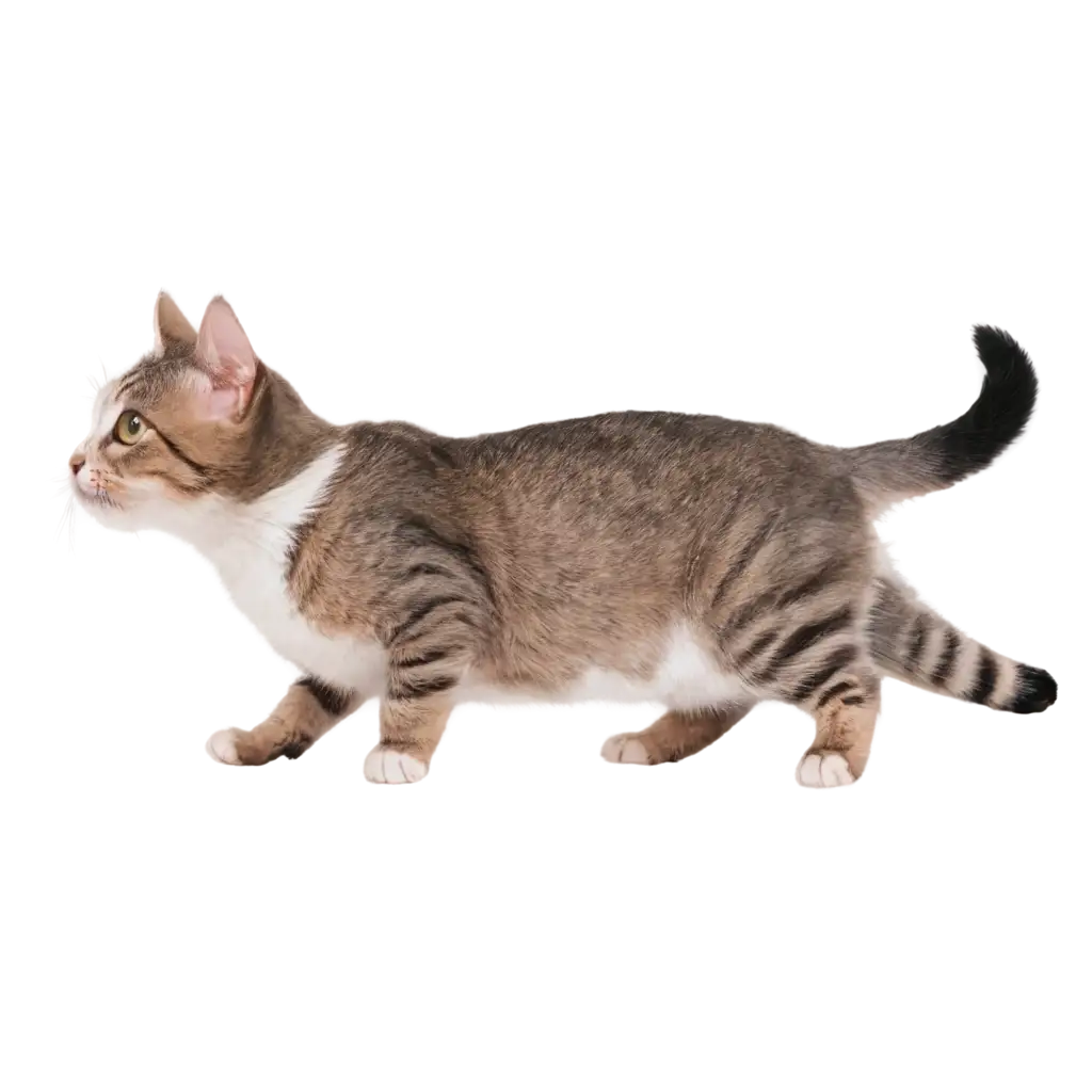 Adorable-PNG-Image-of-a-Cute-Cat-Playing-and-Looking-Up