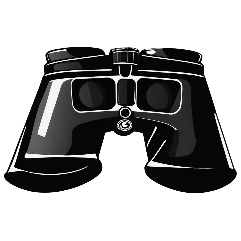 HighQuality-Black-and-White-Binoculars-Badge-PNG-Image-400px