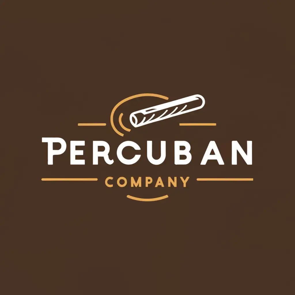 a logo design,with the text "Perocuban", main symbol:cigar company,Moderate,clear background