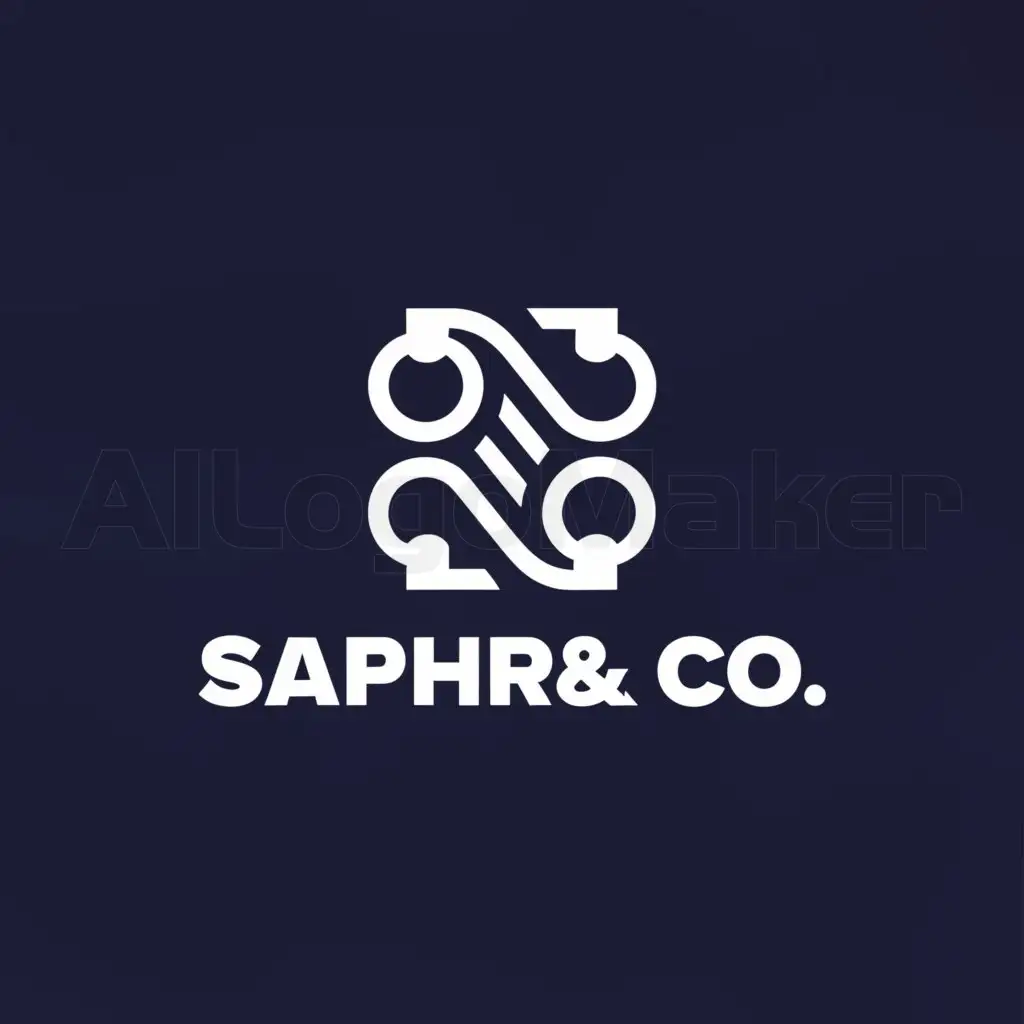 a logo design,with the text "Saphir&Co", main symbol:internet,Minimalistic,be used in Internet industry,clear background
