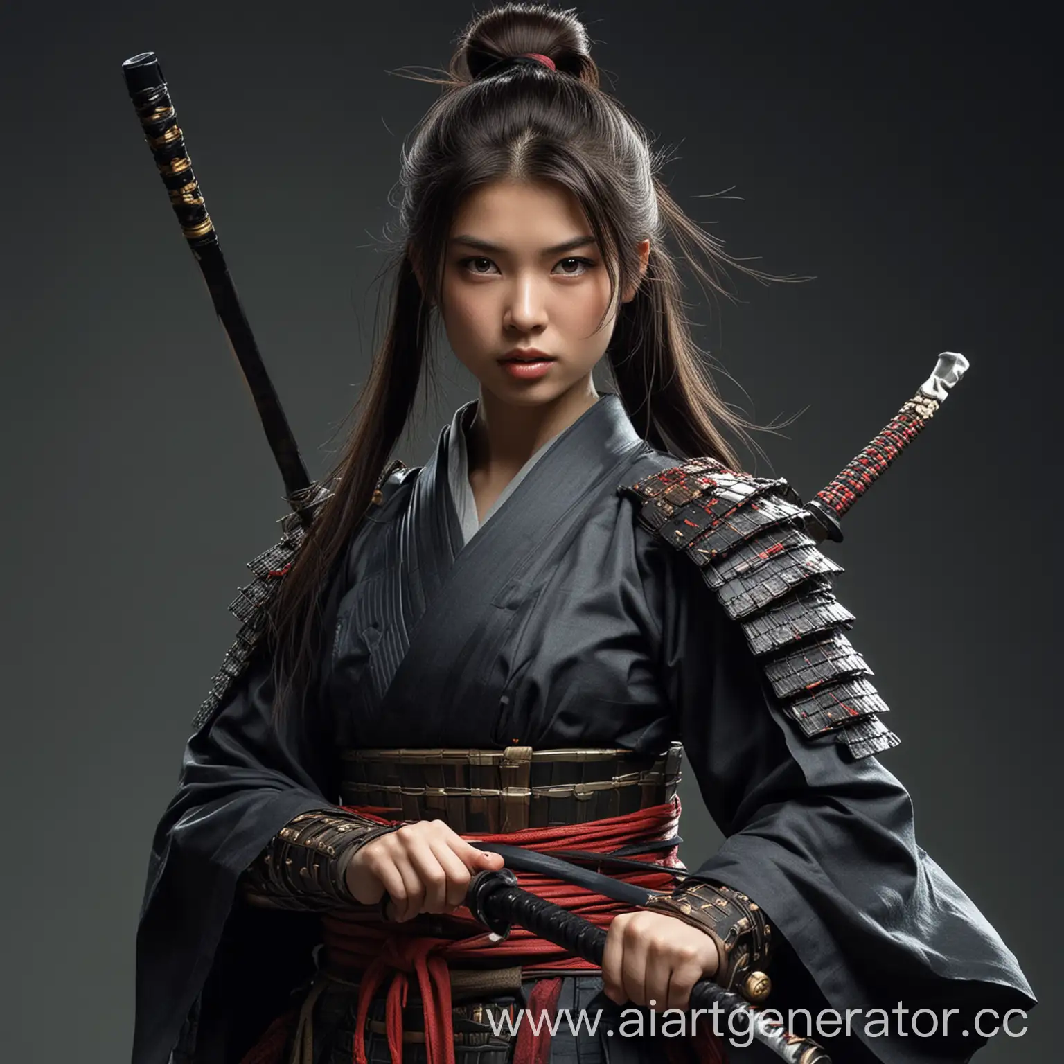 Brave-Girl-Samurai-with-Katana-Sword