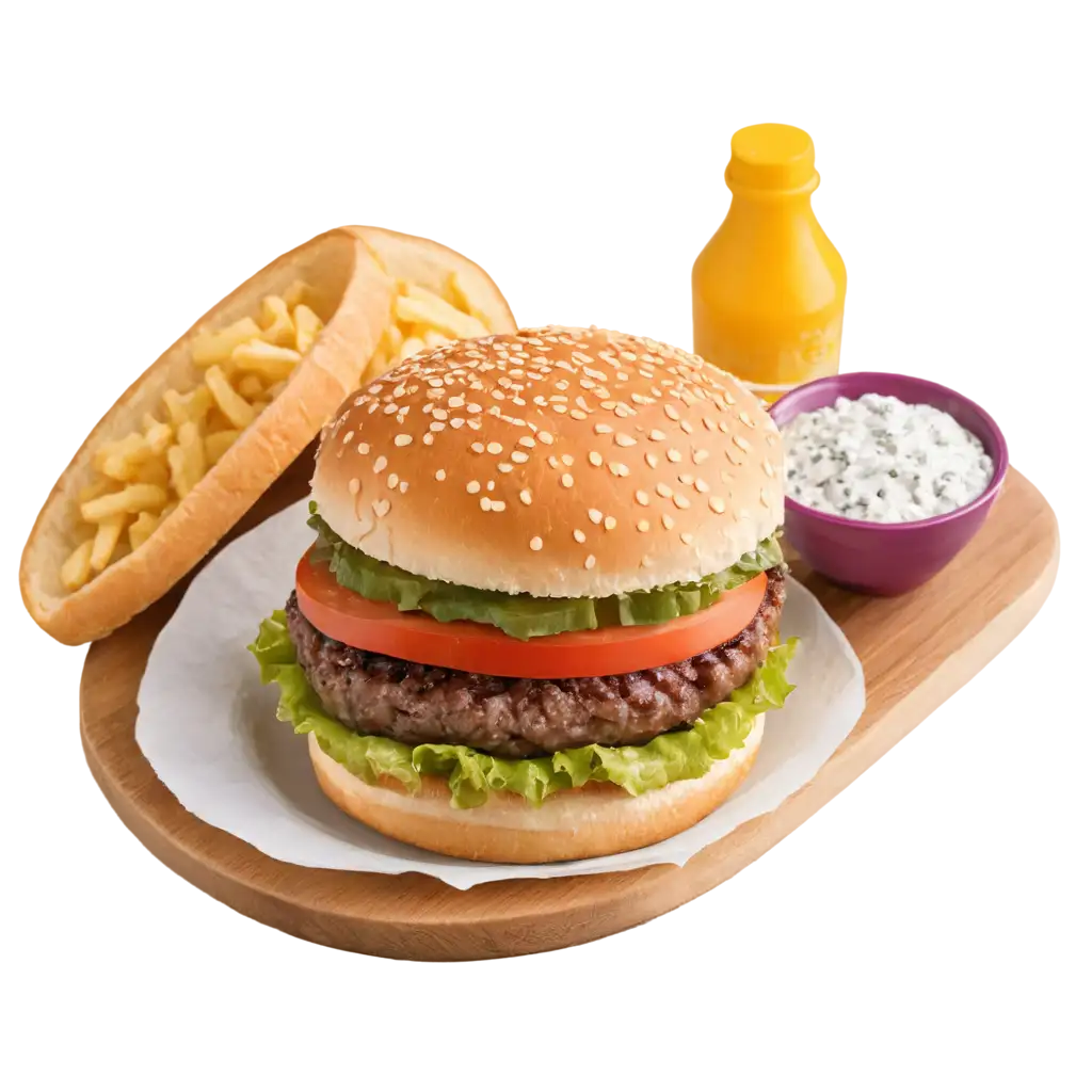 Premium-Cheese-Burger-PNG-Delicious-HighQuality-Image-for-Culinary-Delight