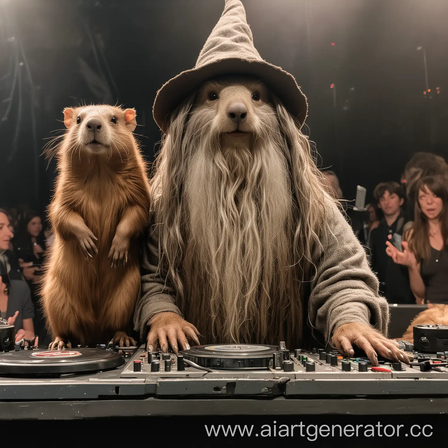 Beaver-DJ-Spins-with-Gandalf-from-Lord-of-the-Rings