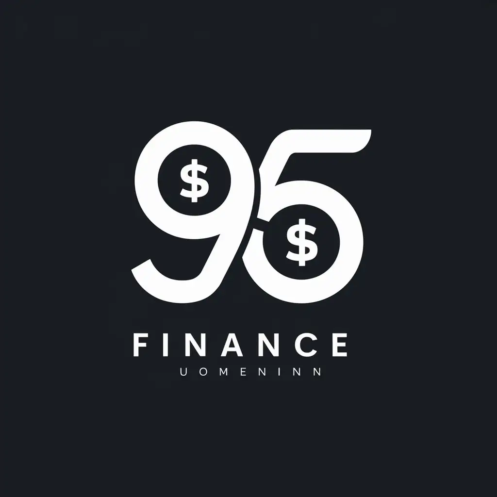 LOGO-Design-For-95Dollar-Number-95-and-USD-Symbol-in-Moderate-Finance-Theme