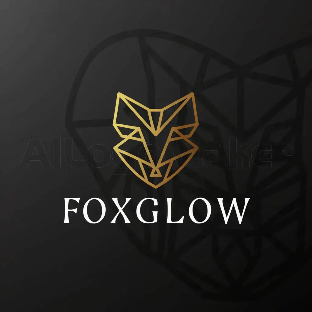 a logo design,with the text "FoxGlow", main symbol:The fox jewelry,complex,be used in Retail industry,clear background