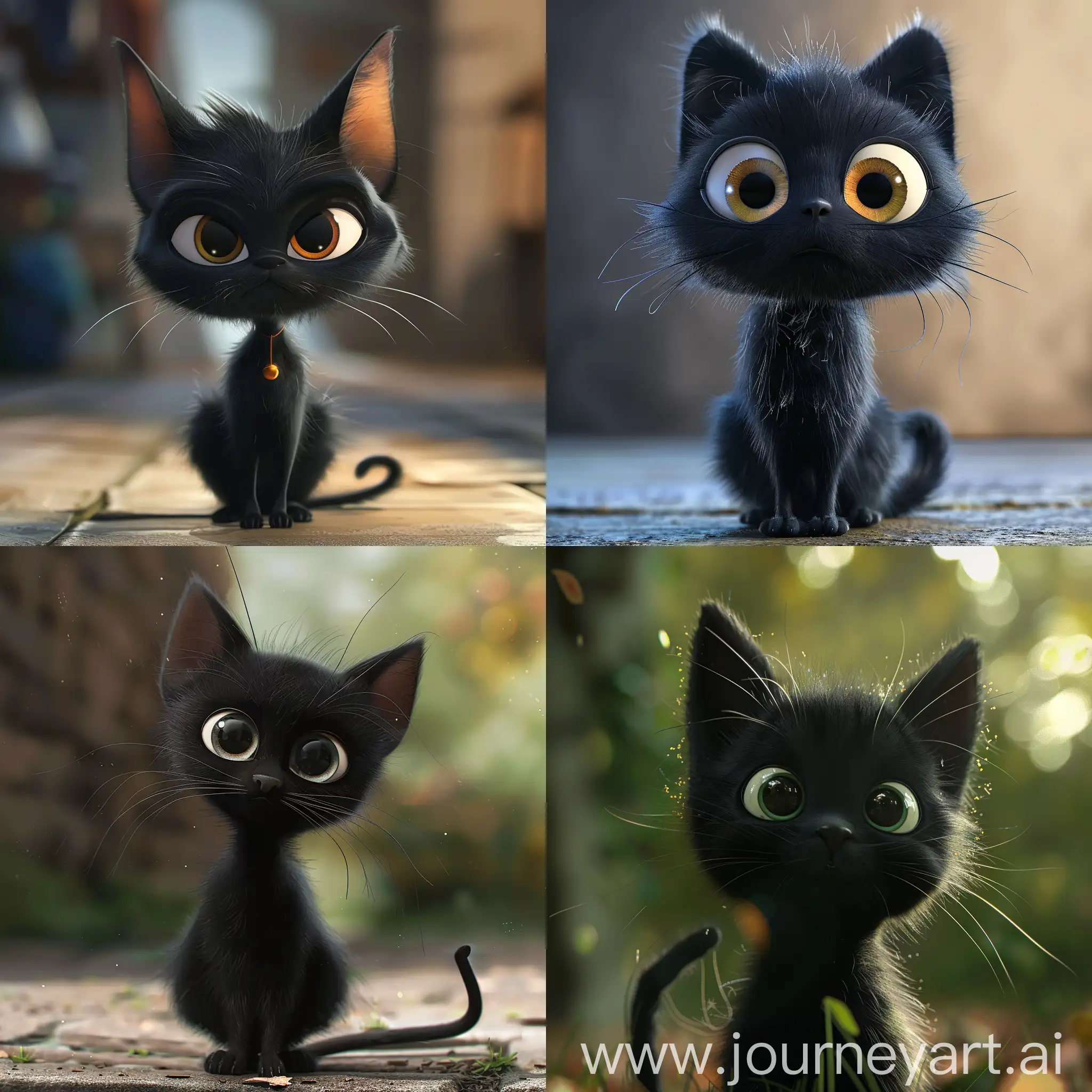 Mischievous-Animated-Little-Black-Cat-Playfully-Engaging-Viewer