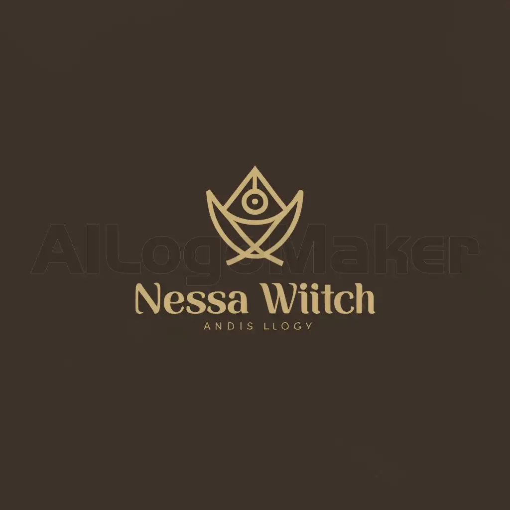 a logo design,with the text "NESSA witch", main symbol:Witch,Minimalistic,be used in Beauty Spa industry,clear background