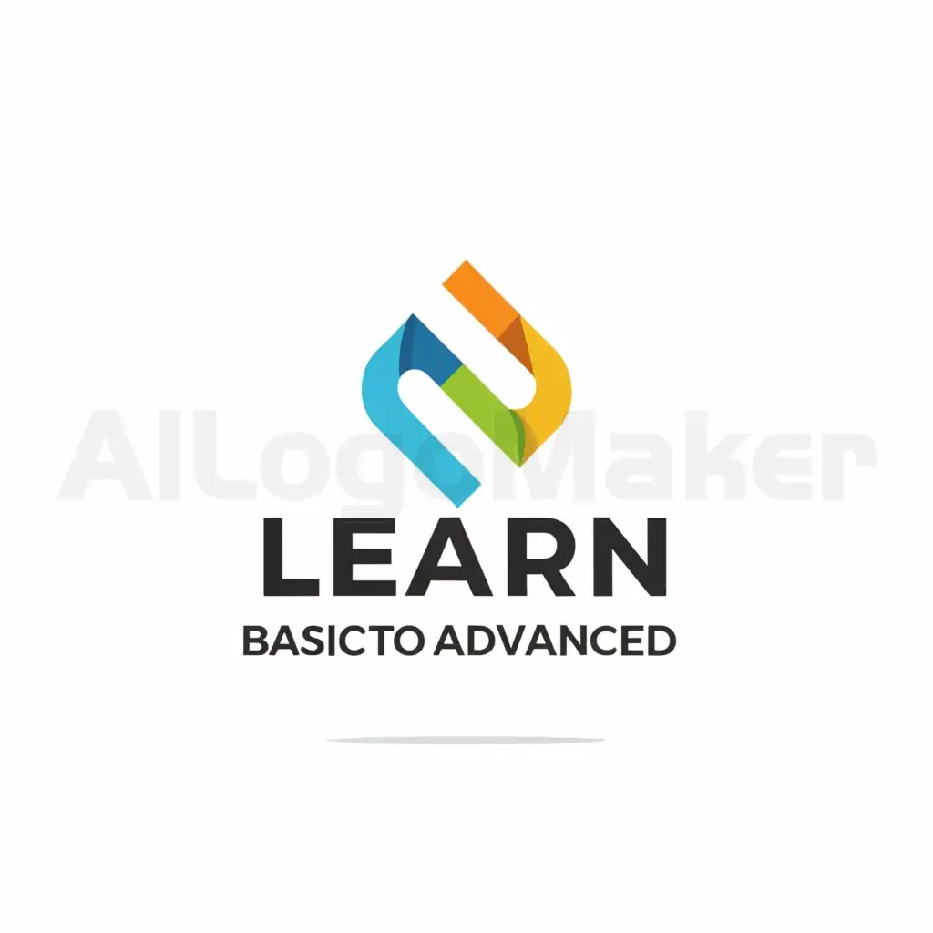 a logo design,with the text "learn basic to advance", main symbol:learn basic to advance,Moderate,clear background