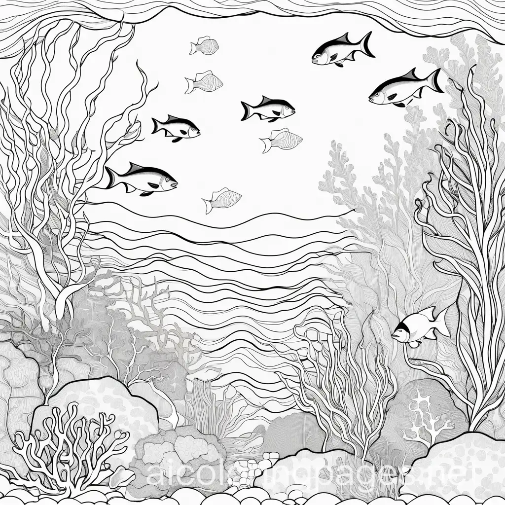 Underwater-Adventure-Coloring-Page-Coral-Reefs-and-Sea-Creatures