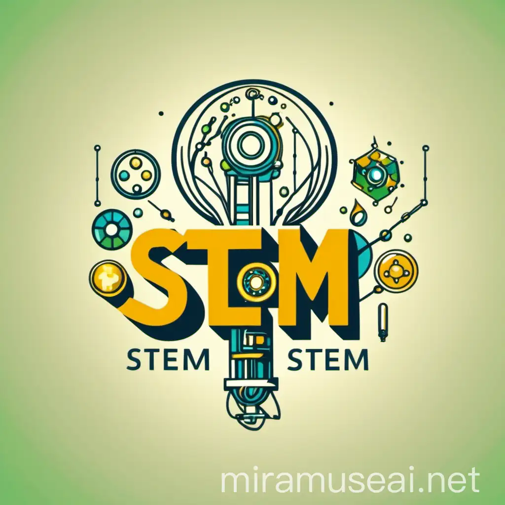 Creative STEM Logo Design for Educational Branding
