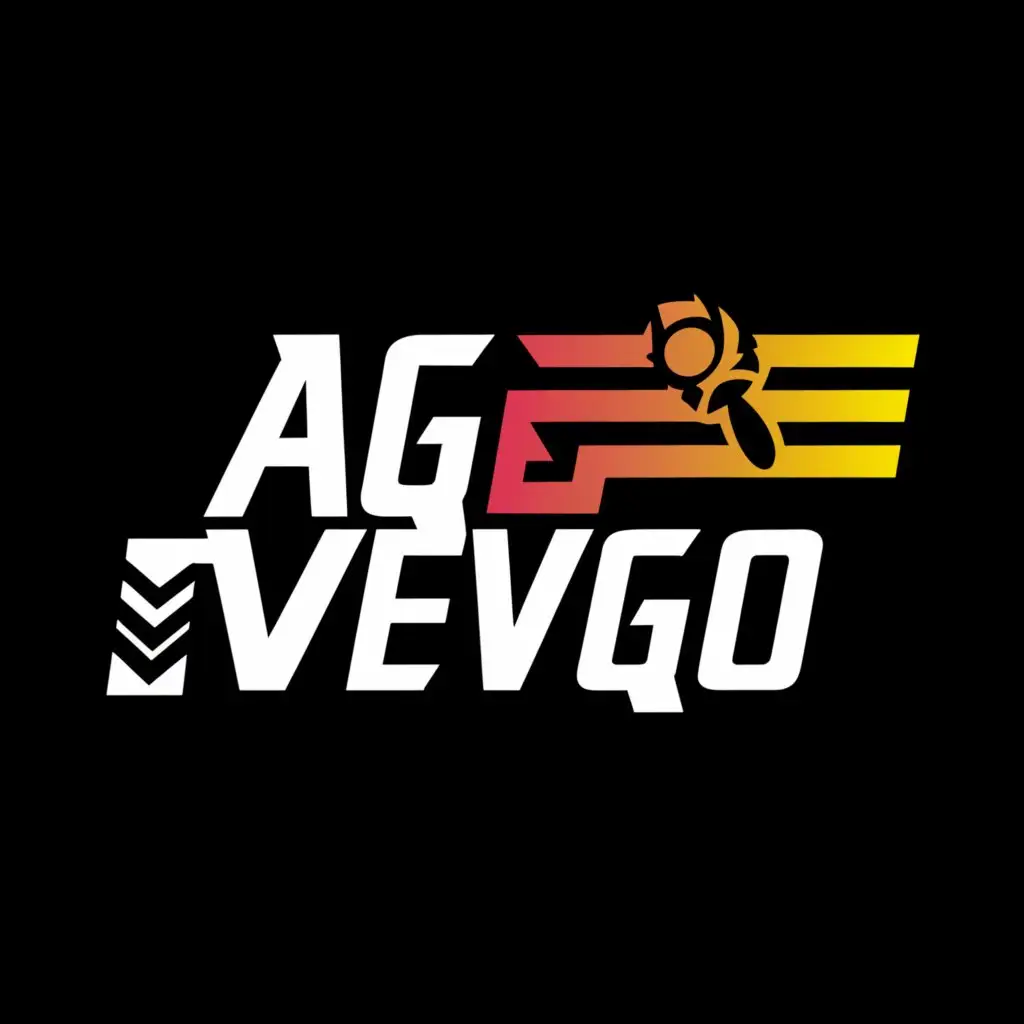 a logo design,with the text "AGEEVEGO", main symbol:fortnite in white on a black background,Minimalistic,be used in Others industry,clear background