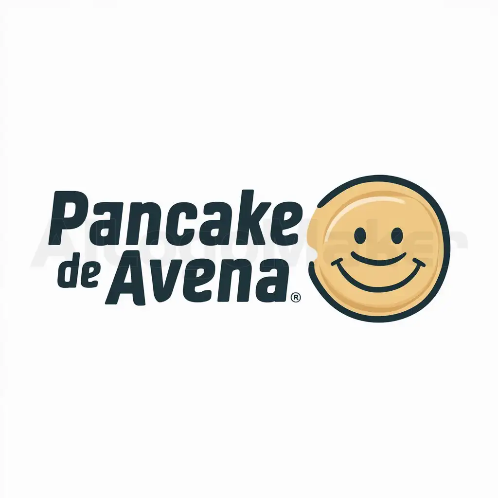 a logo design,with the text "Pancake de Avena", main symbol:Pancake Animado saludable,Moderate,be used in Sports Fitness industry,clear background
