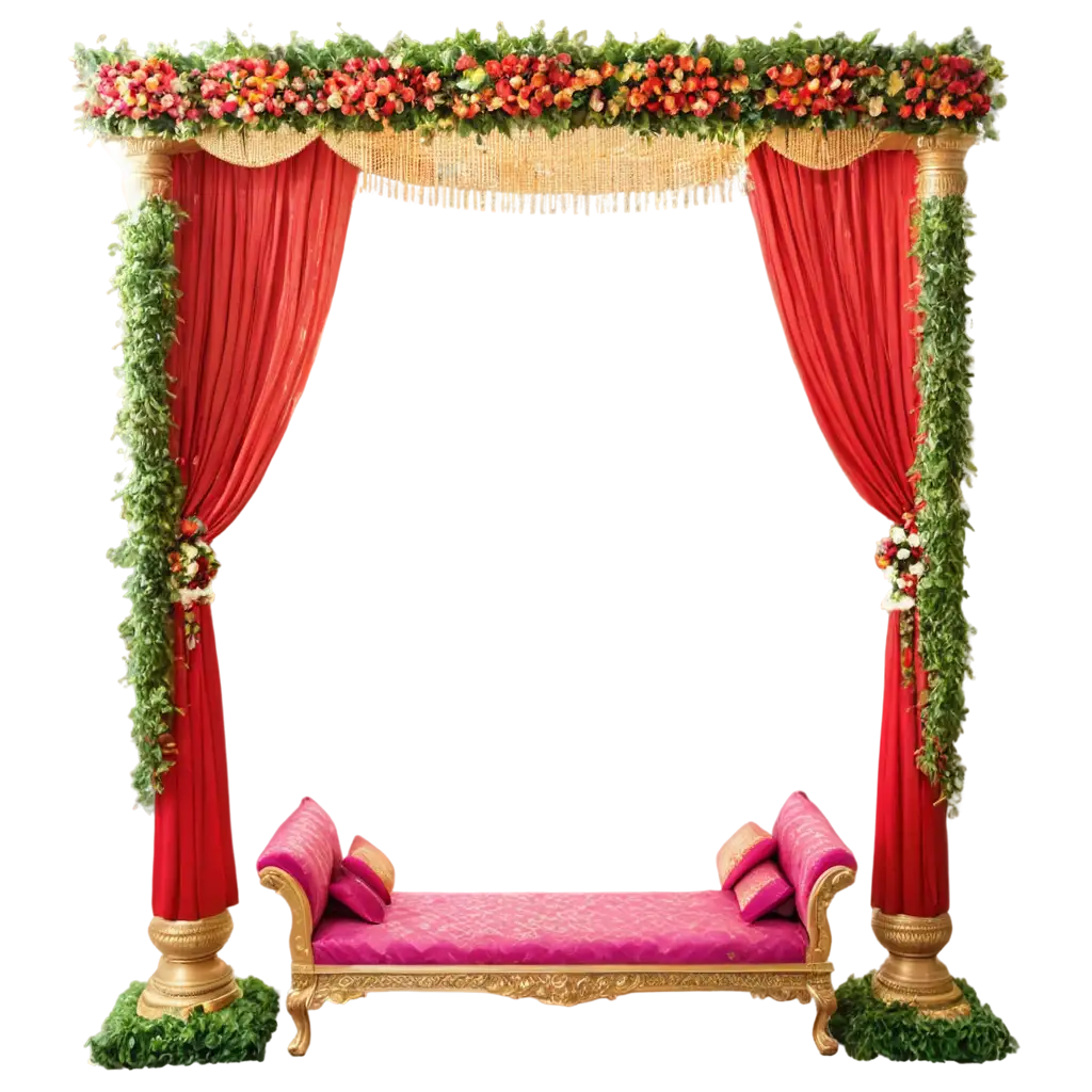  An Indian Tamil wedding stage design
