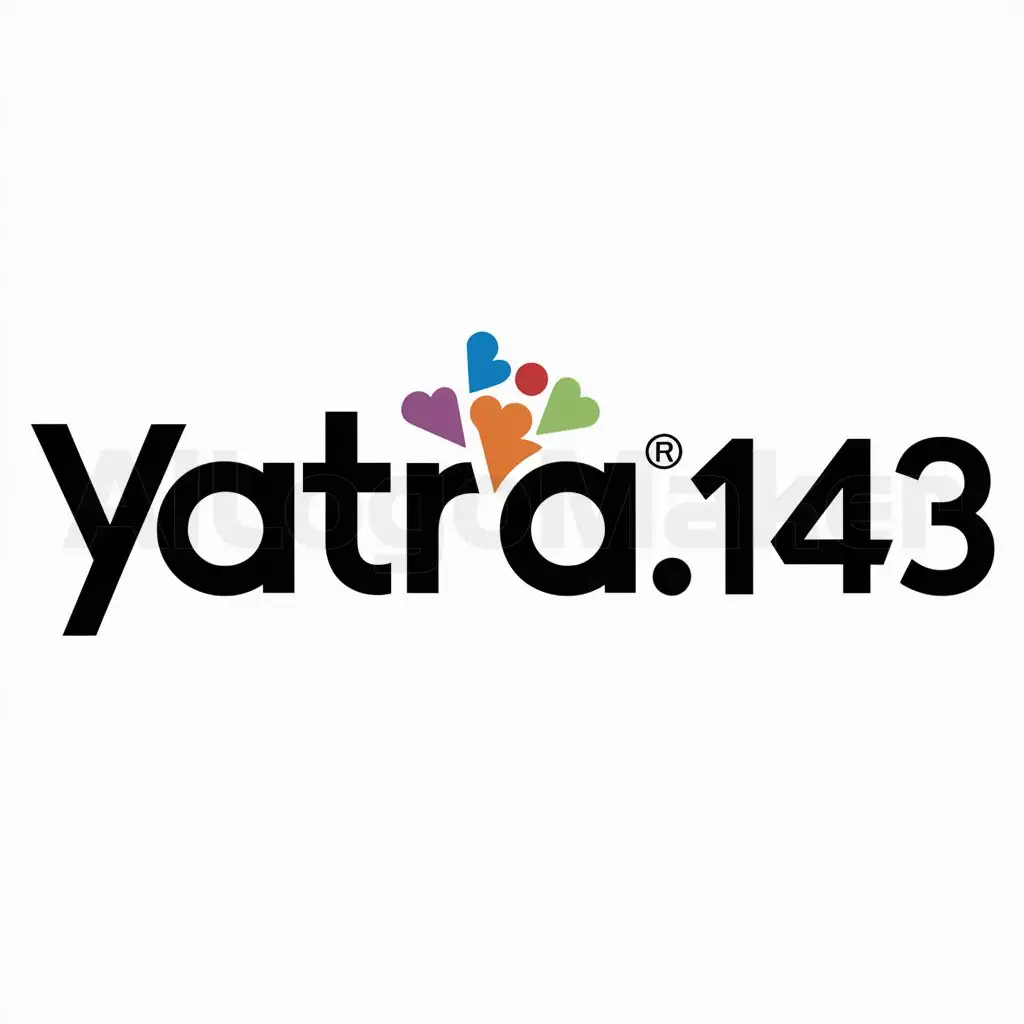 a logo design,with the text "Yatra143", main symbol:inside out,Moderate,be used in Entertainment industry,clear background