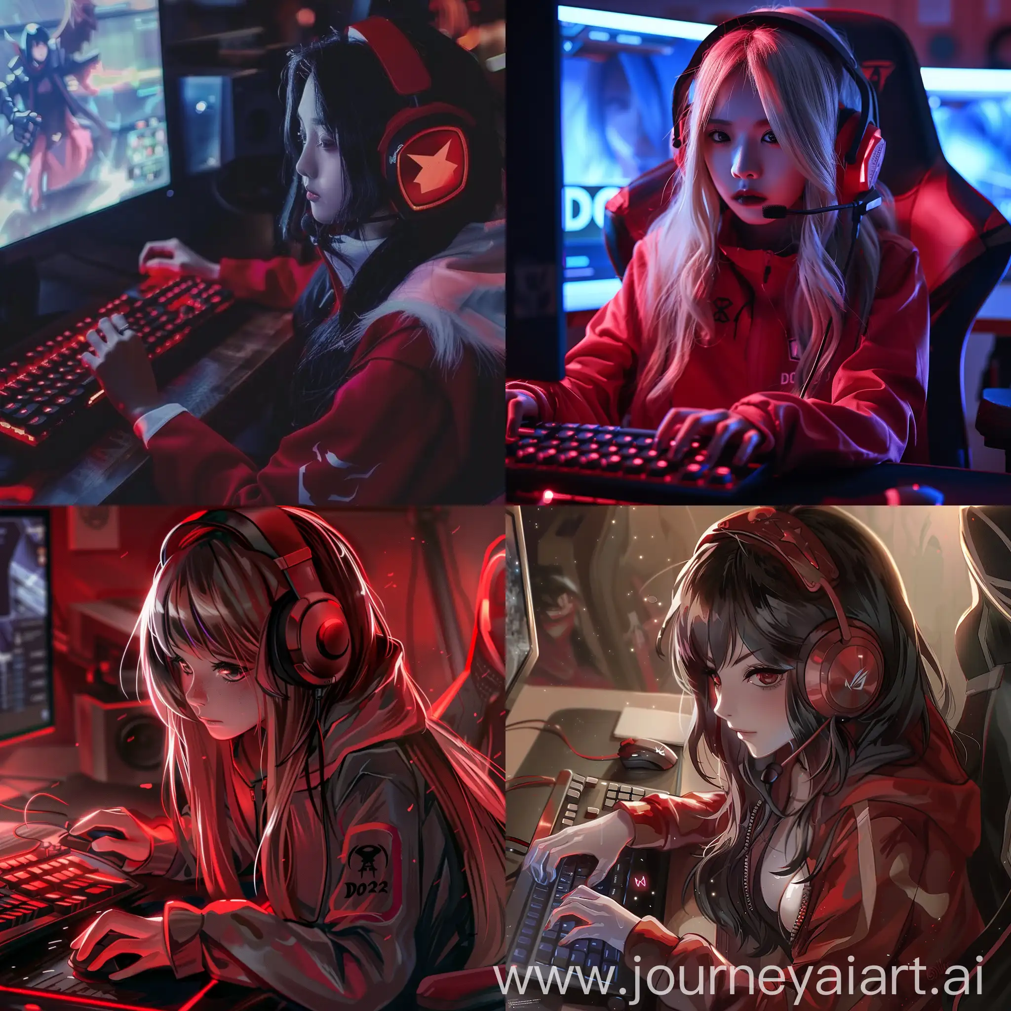 Anime-Girl-Playing-Dota-2-in-Vibrant-Red-Theme
