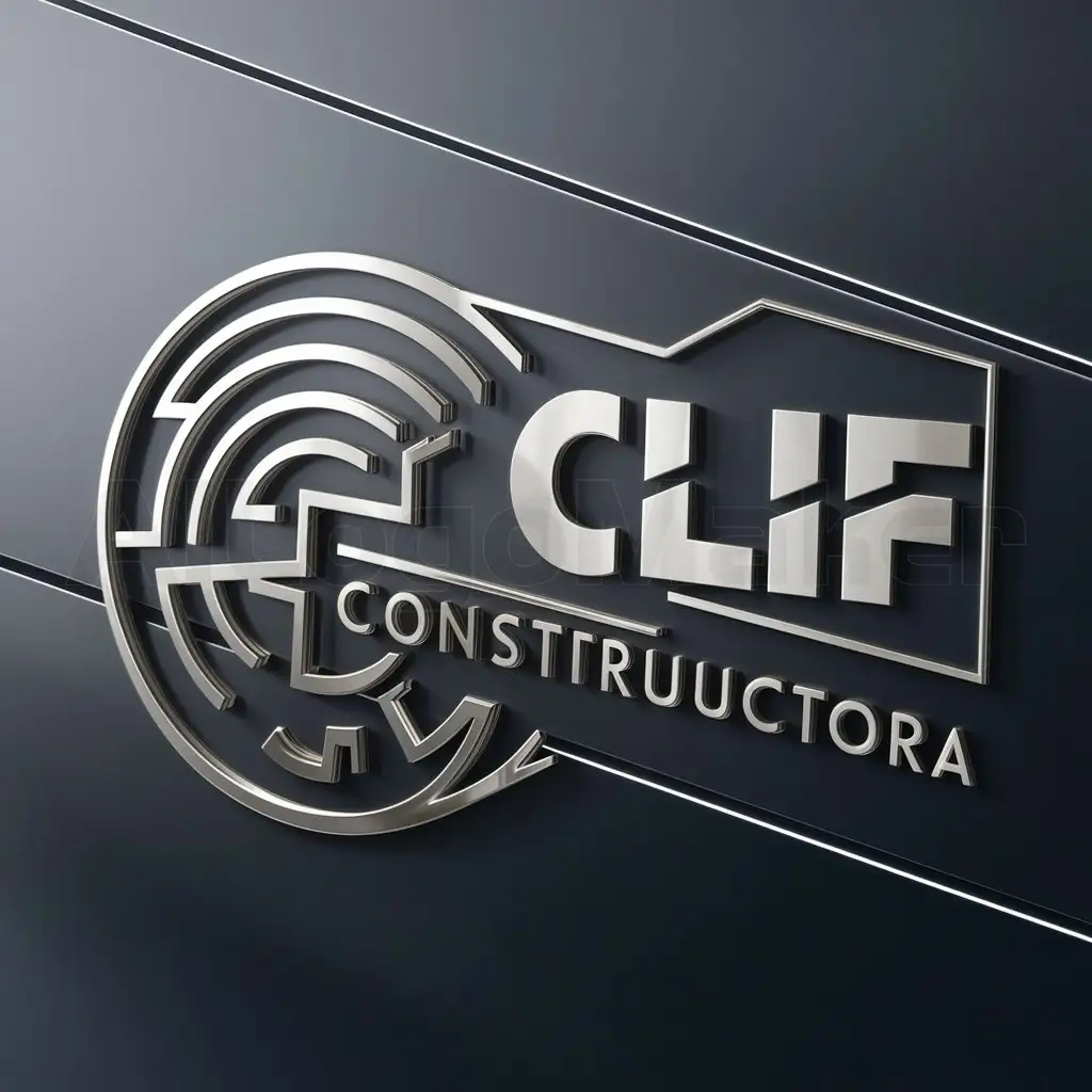 a logo design,with the text "CLIF", main symbol:CONSTRUCTORA,complex,be used in Construction industry,clear background