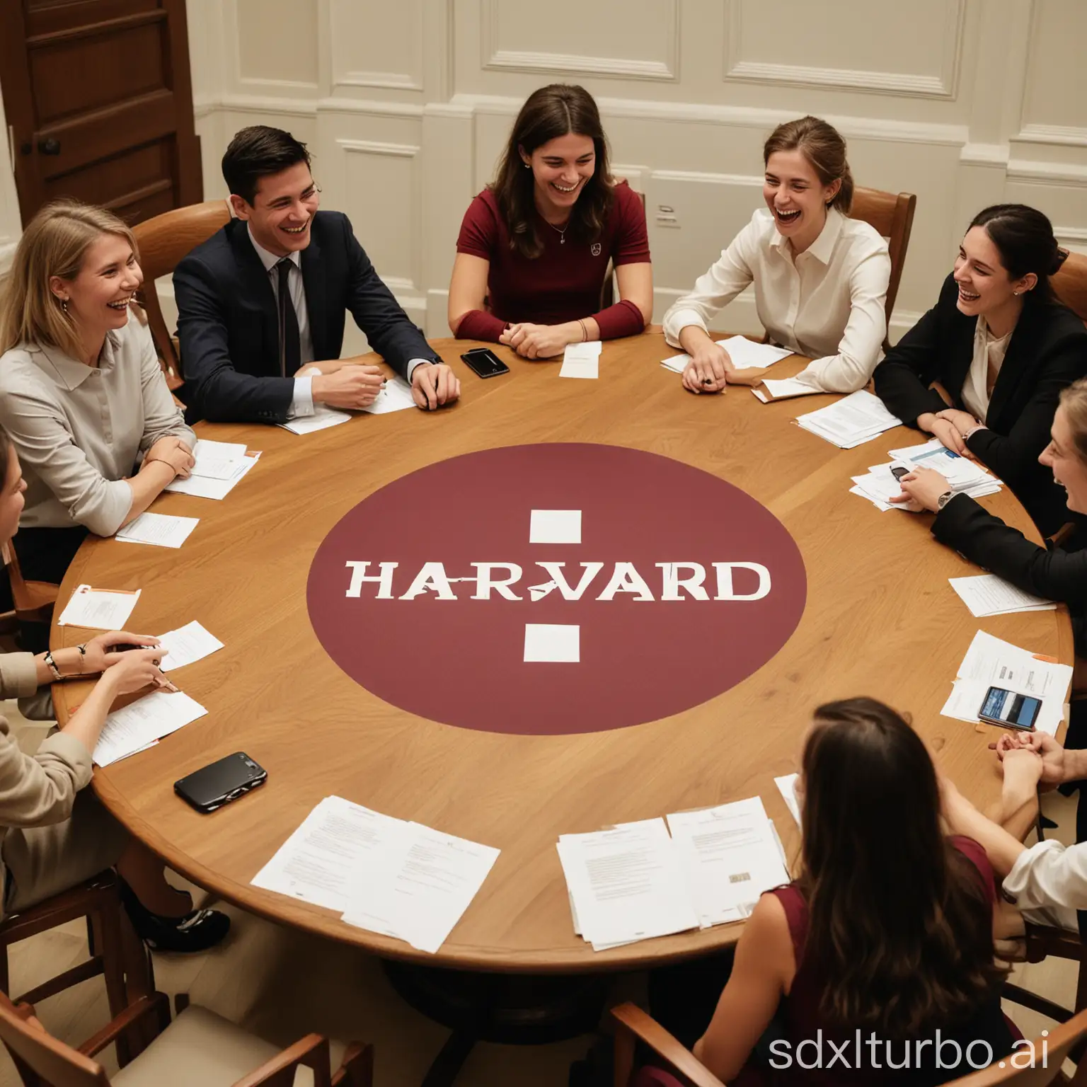 Harvard-Admissions-Committee-Rejecting-Applicants-with-Laughter