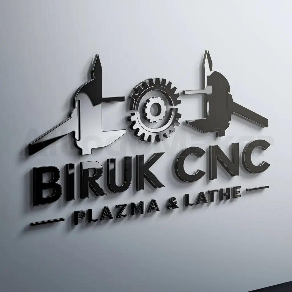 LOGO-Design-for-BIRUK-CNC-PLAZMA-LATHE-Precision-Tools-with-Gear-and-Caliper-Motif
