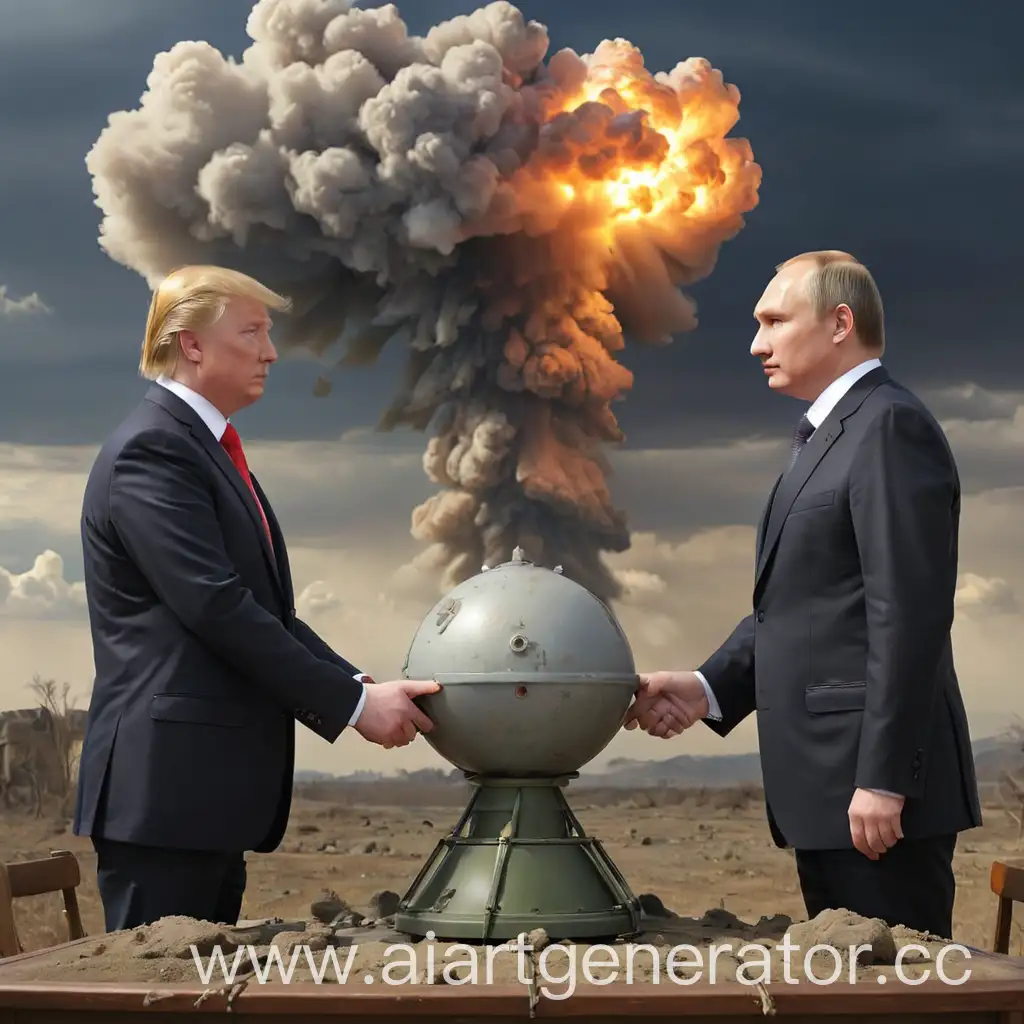 Putin-and-Trump-Confrontation-with-Atomic-Bomb