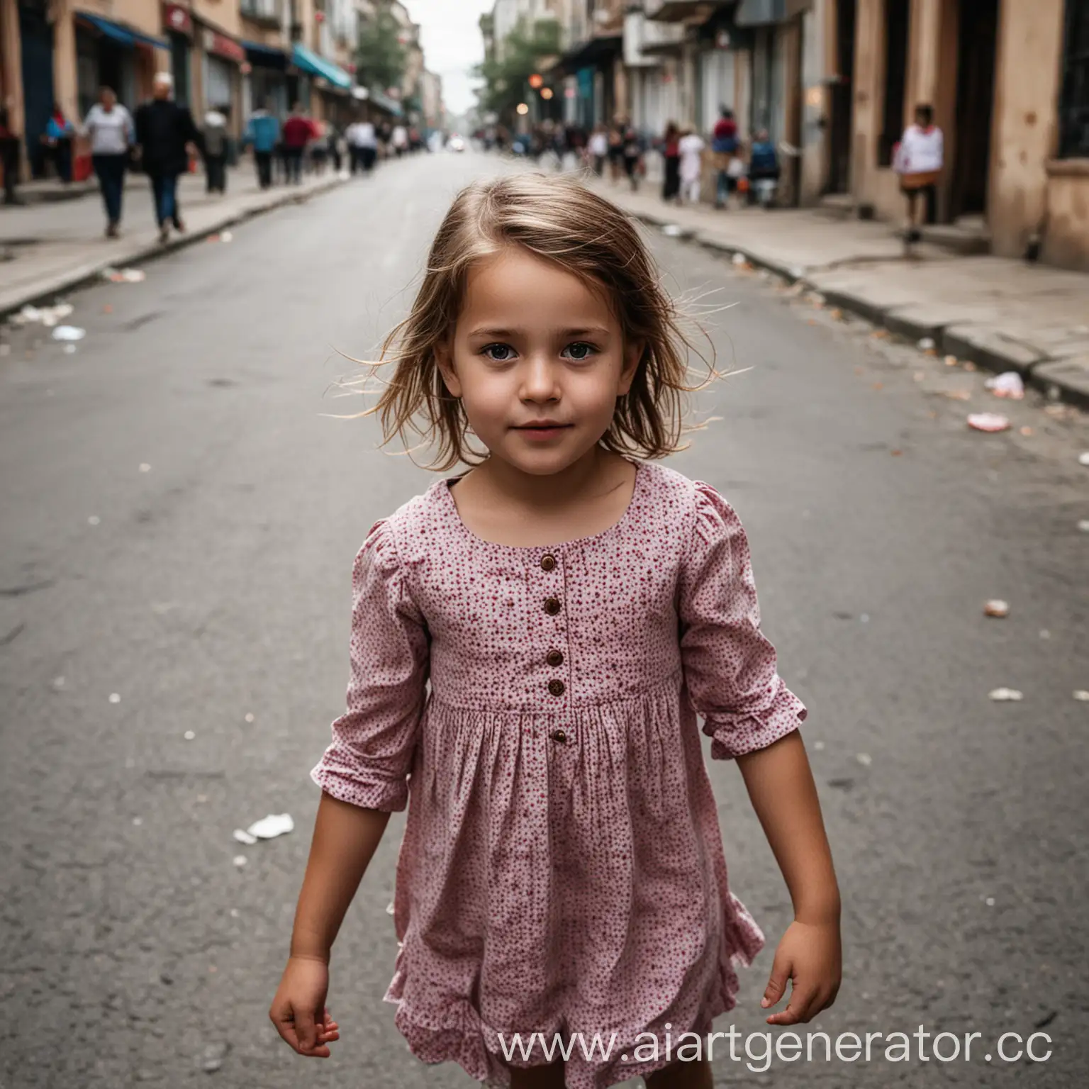 Young-Girl-Playing-on-Urban-Street