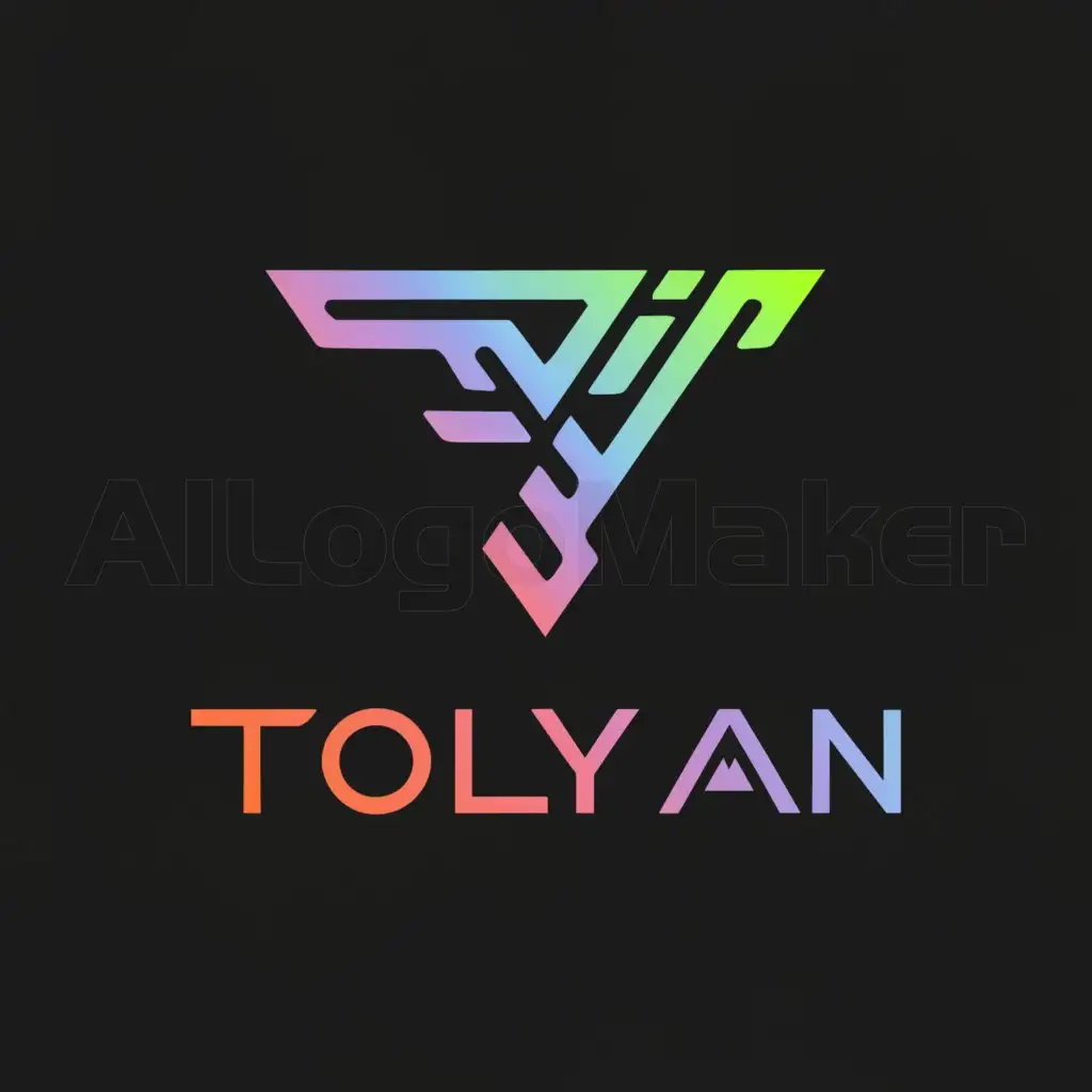 a logo design,with the text 'Tolyan', main symbol:T,complex,be used in gaming industry,clear background