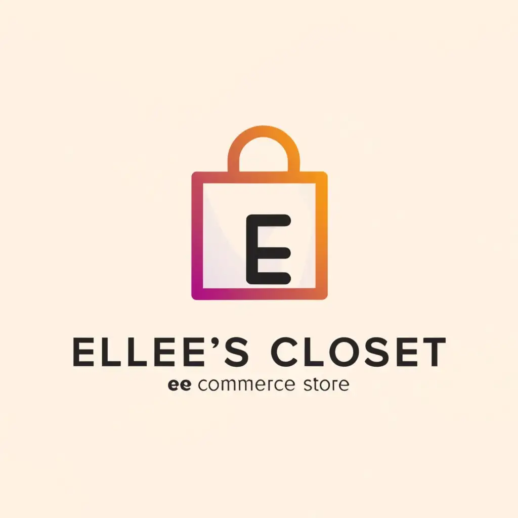 a logo design,with the text "Ellen's Closet", main symbol: ecommerce store,Moderate,clear background
