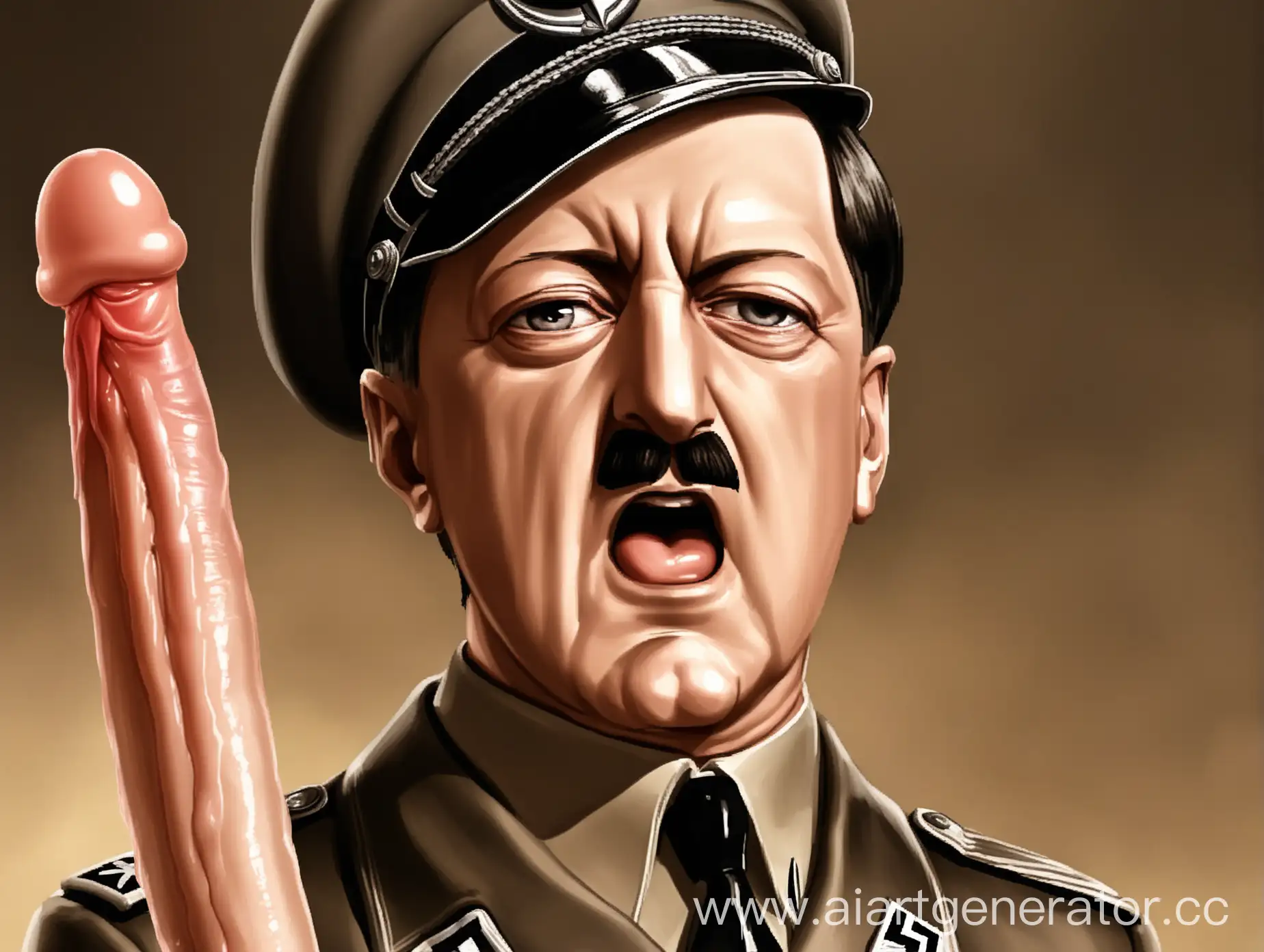 Historical-Figure-with-Controversial-Symbol-Hitler-with-Swastika-Emblem