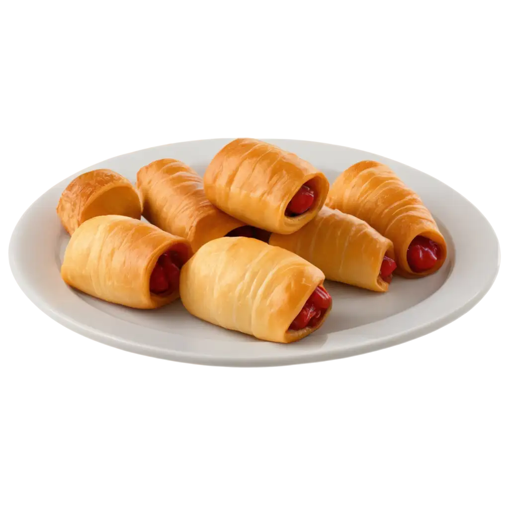Exquisite-PNG-Image-of-Pigs-in-a-Blanket-on-a-Platter-Tempting-Delights-Captured-in-High-Quality