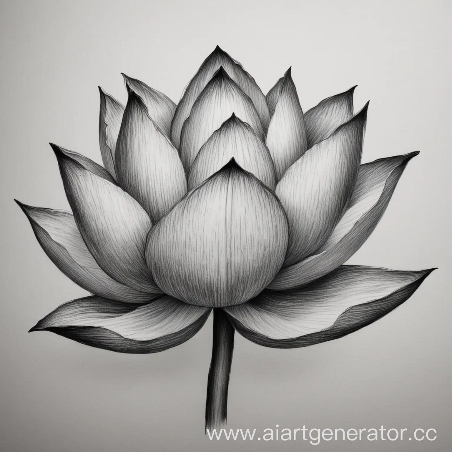 Handdrawn-Pencil-Lotus-Flower-Sketch