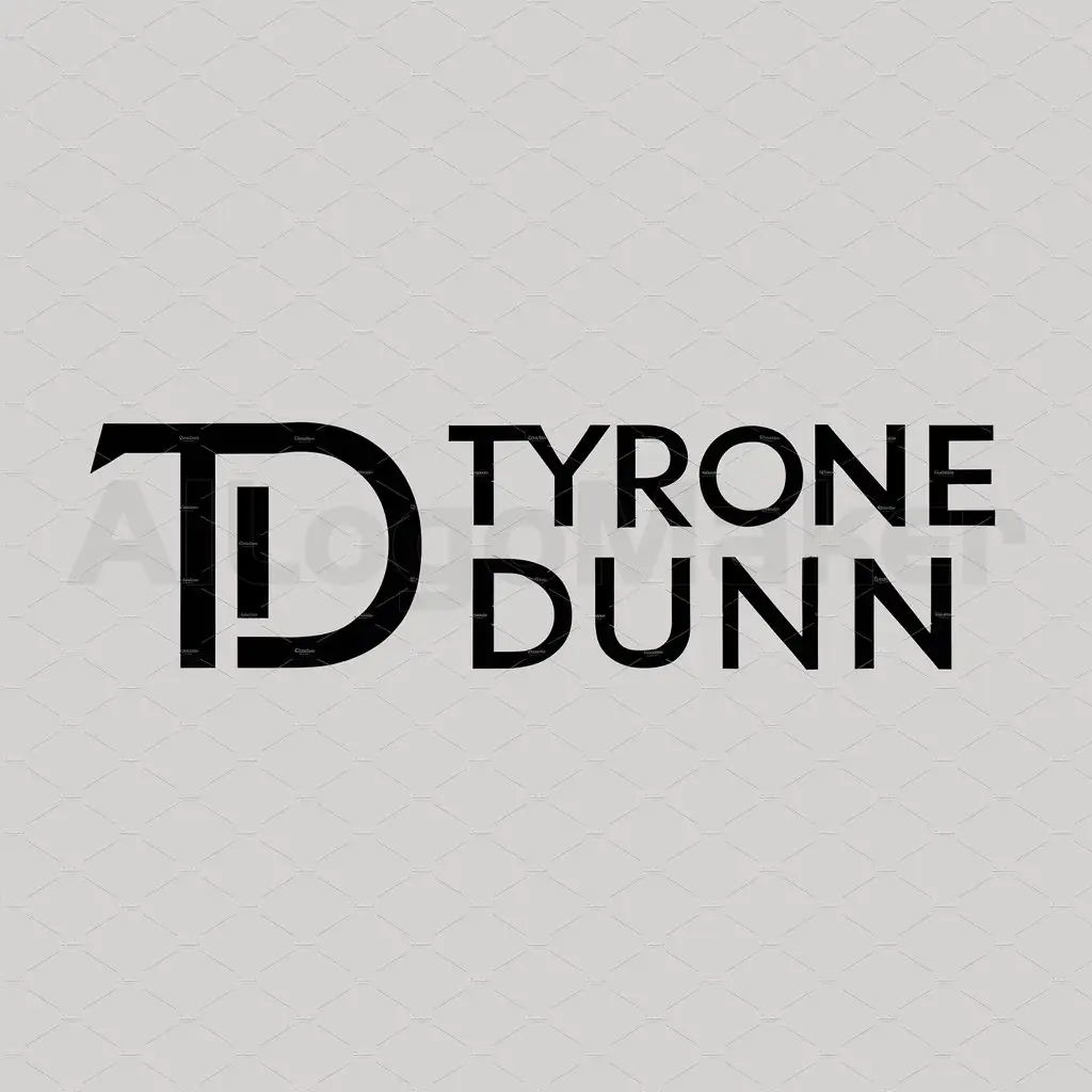 LOGO-Design-For-Tyrone-Dunn-Classic-Monogram-TD-in-a-Sophisticated-Style