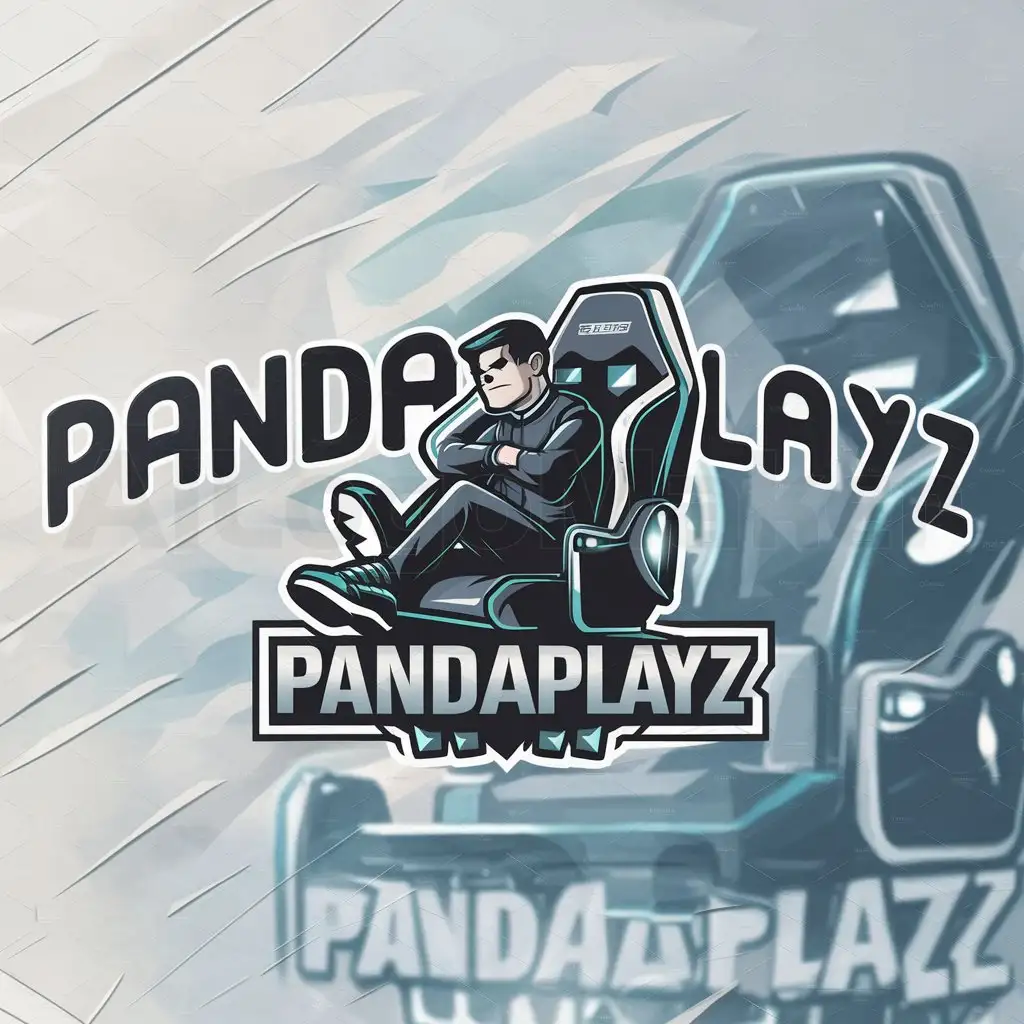 LOGO-Design-For-PandaPlayz-Gamer-Sitting-On-Custom-Chair-in-the-Gaming-Industry