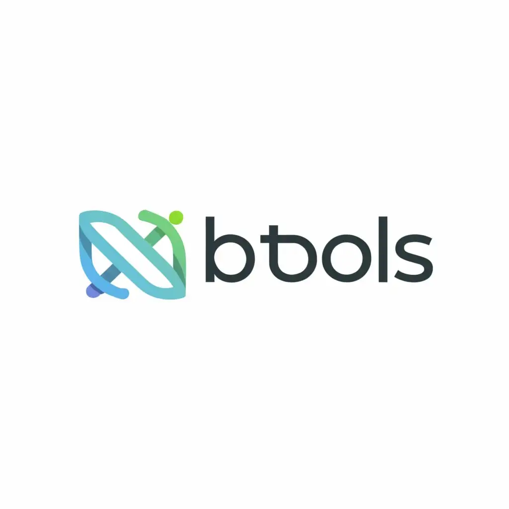 a logo design,with the text 'BioTools', main symbol:a report with graphs and indicators that uses dna data,Minimalistic,be used in Technology industry,clear background